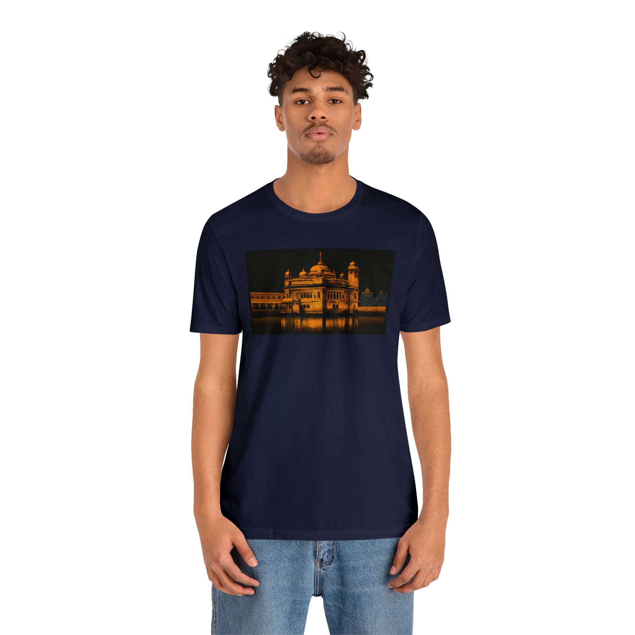 Unisex Jersey Short Sleeve Tee - Golden Temple, India