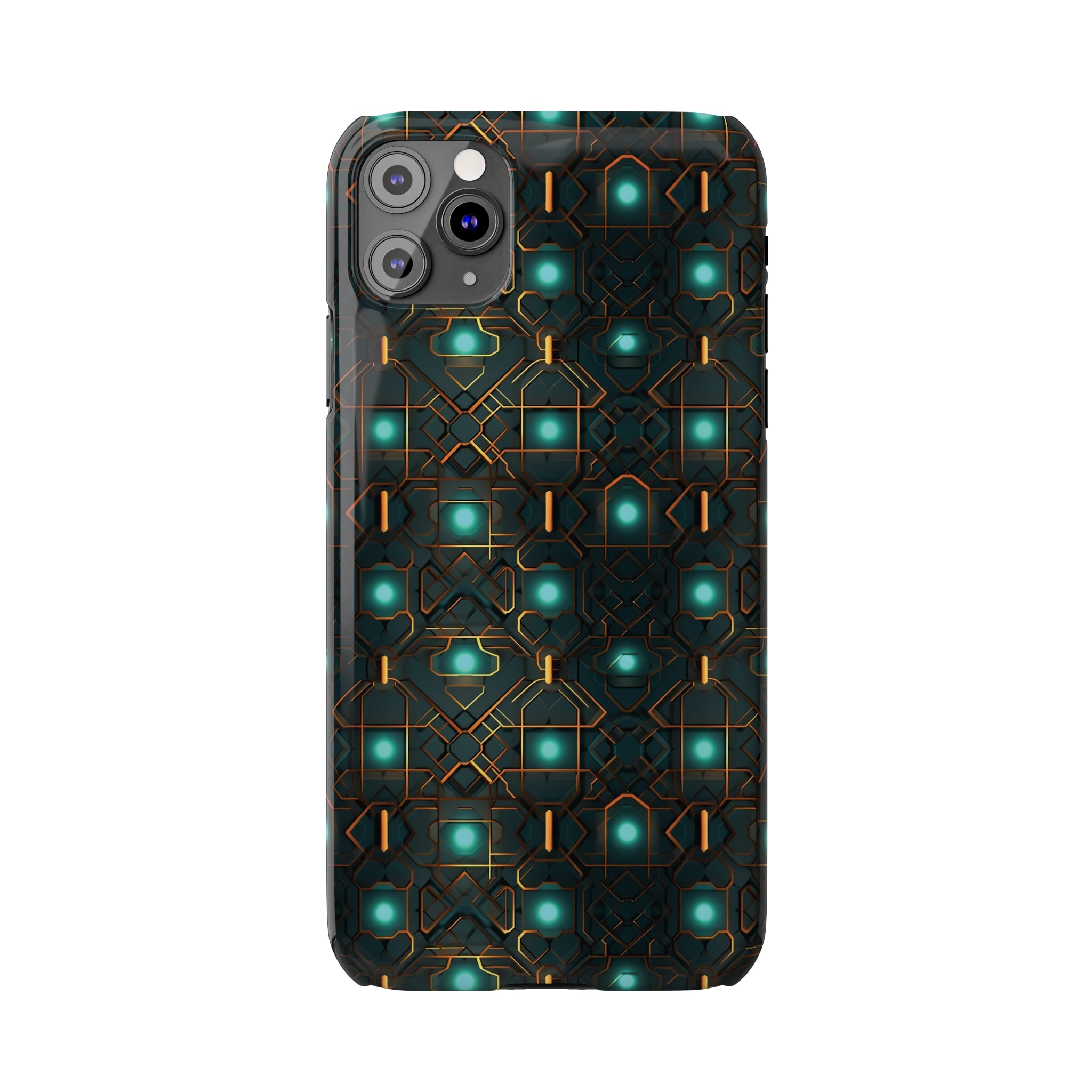 Slim Phone Cases (AOP) - Seamless Futuristic Designs 01