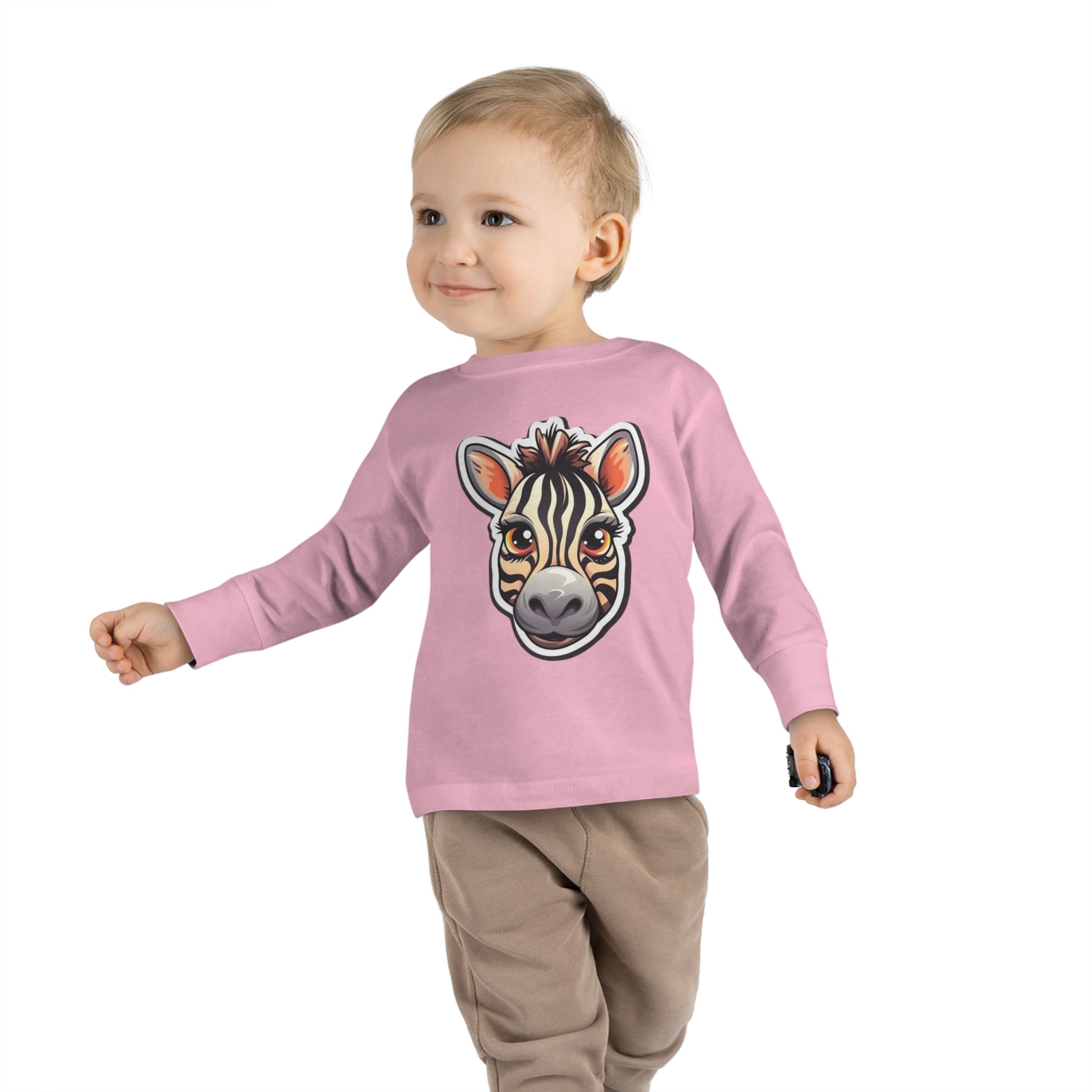 Toddler Long Sleeve Tee - Zebra Foal