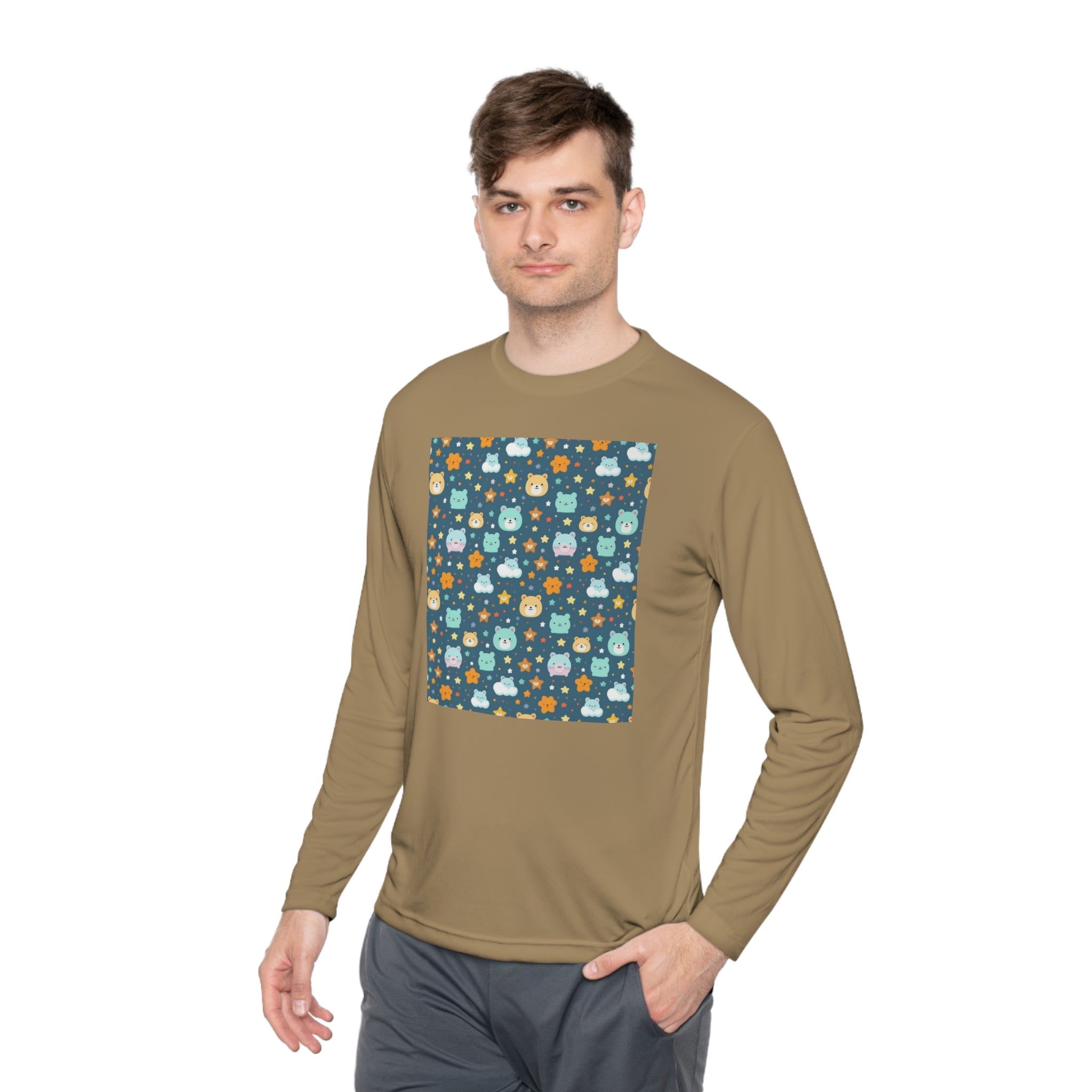 Unisex Lightweight Long Sleeve Tee (AOP) - Abstract Designs 06