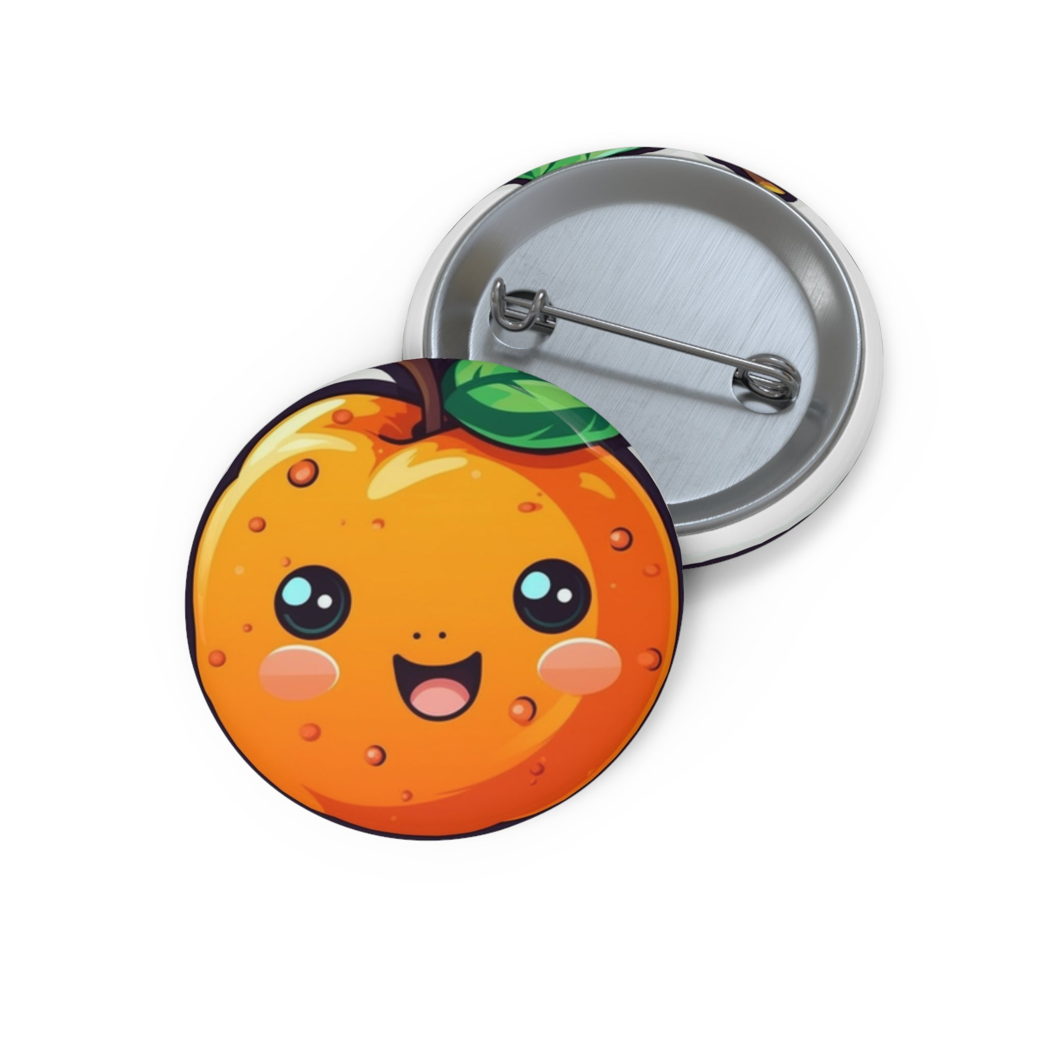 Custom Pin Buttons - Orange