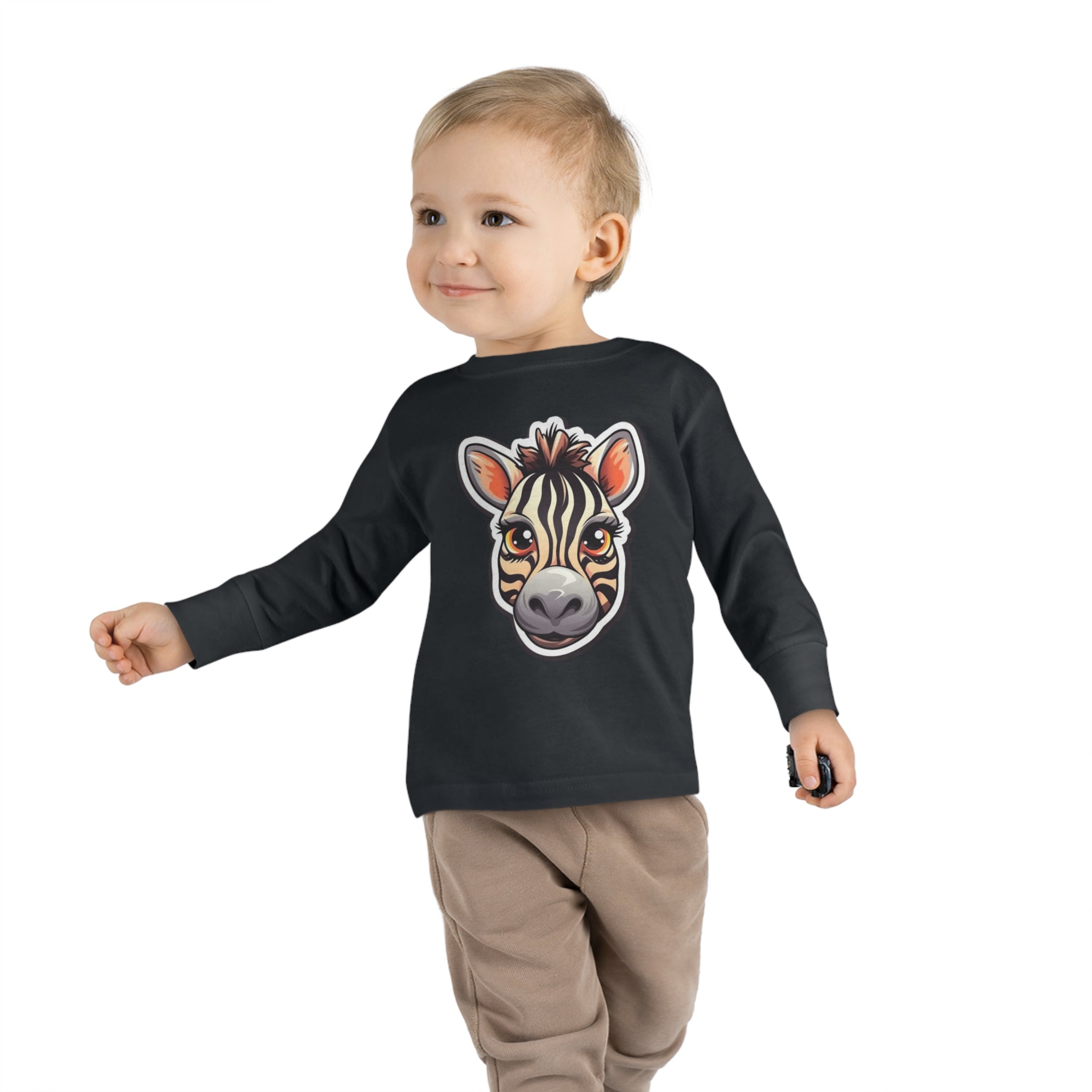 Toddler Long Sleeve Tee - Zebra Foal