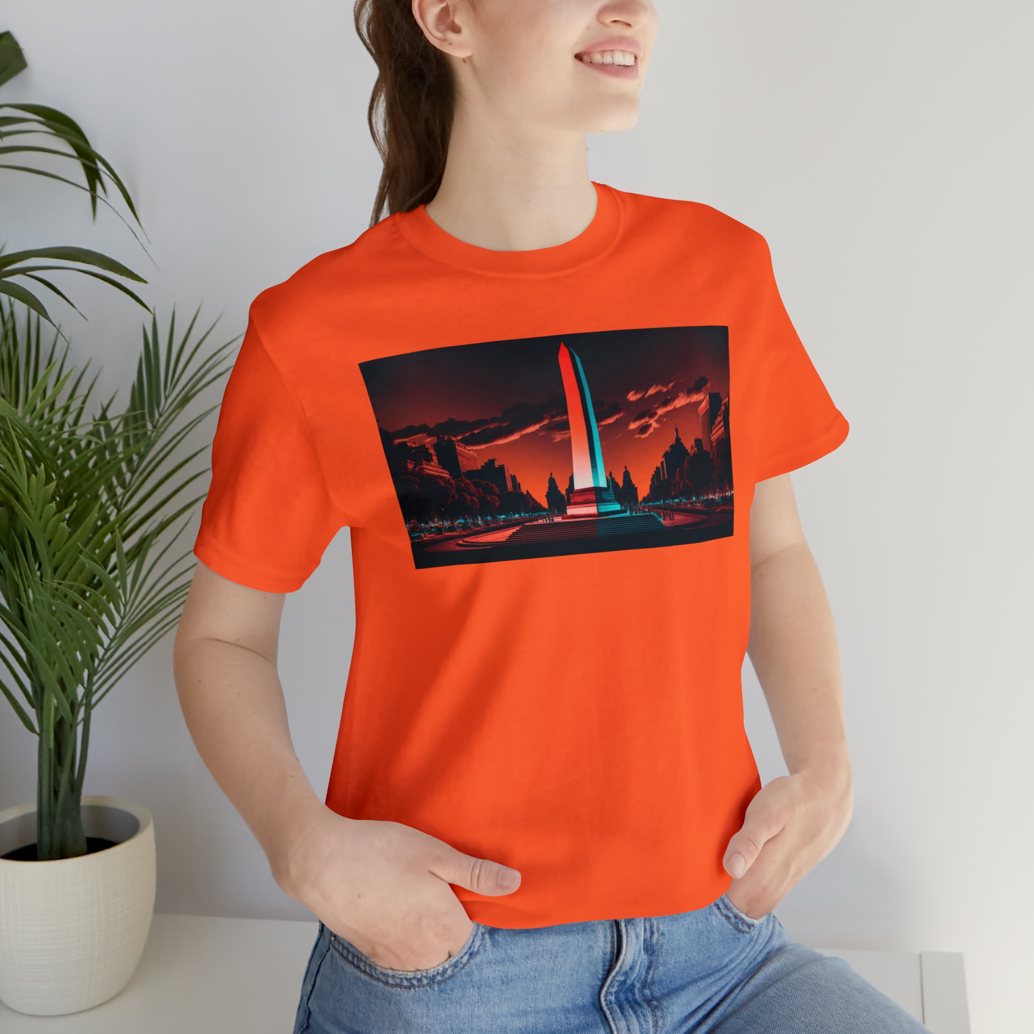 Unisex Jersey Short Sleeve Tee -Obelisco de Buenos Aires, Argentina