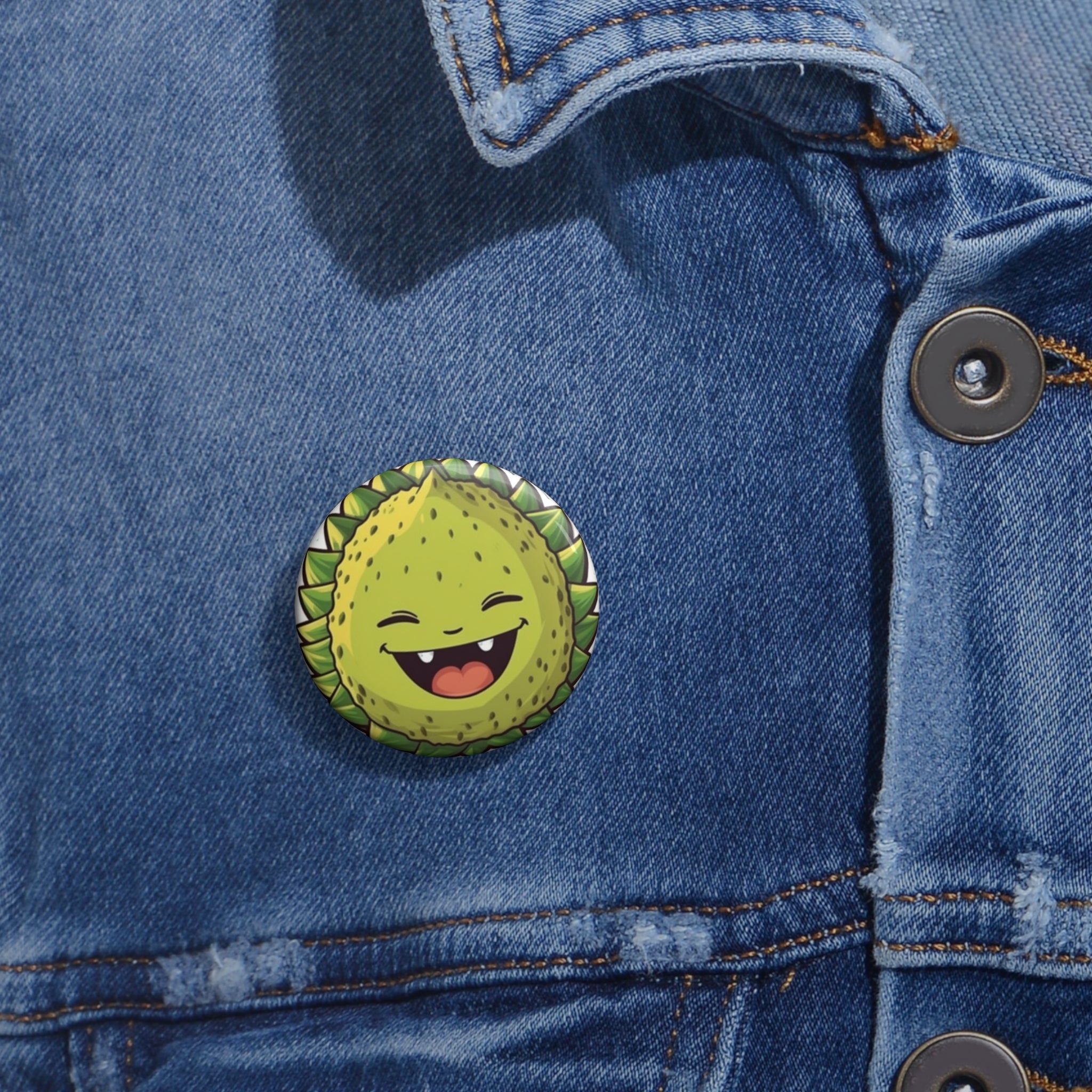 Custom Pin Buttons - Durian