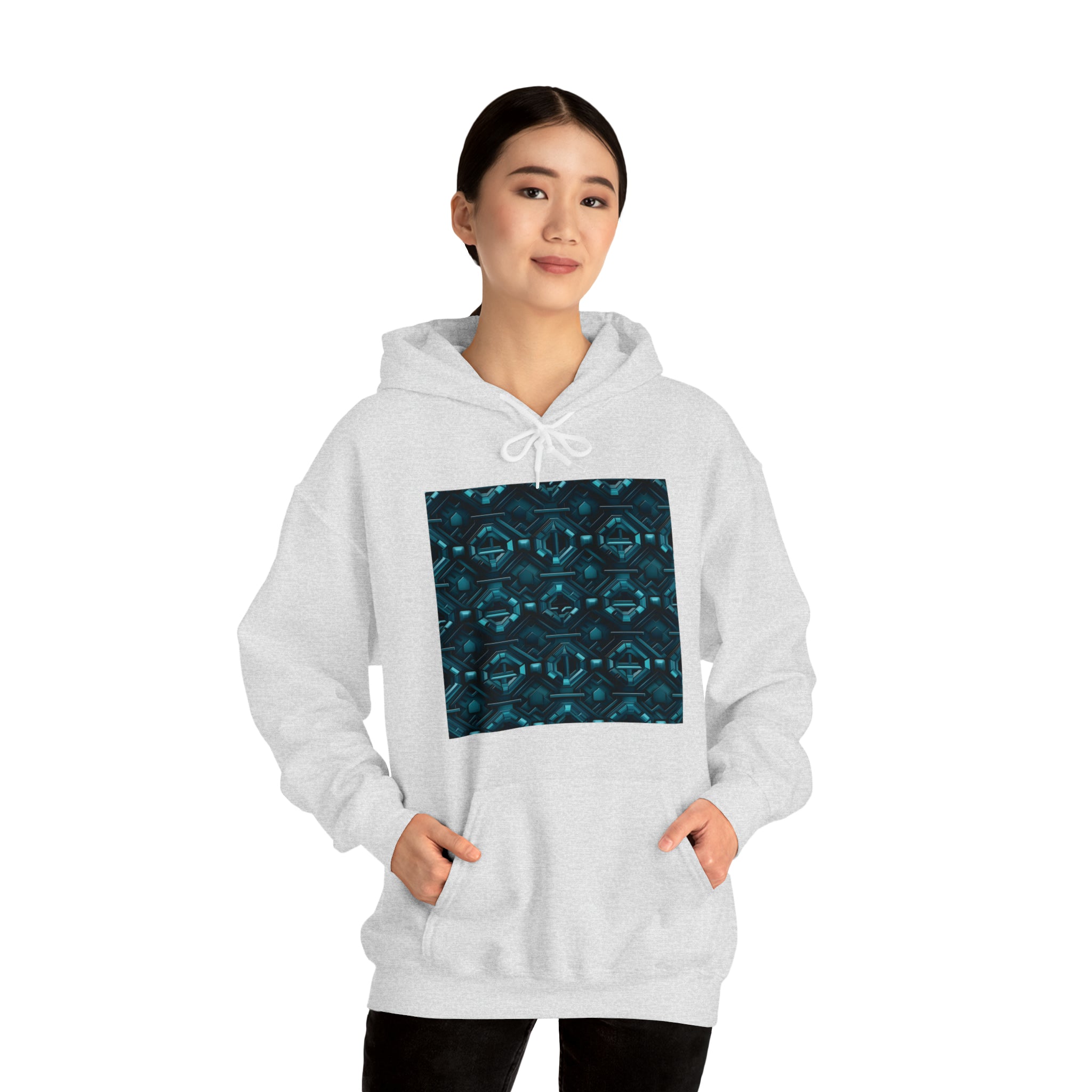 Unisex Heavy Blend™ Hooded Sweatshirt - Abstract Neon Designs 08