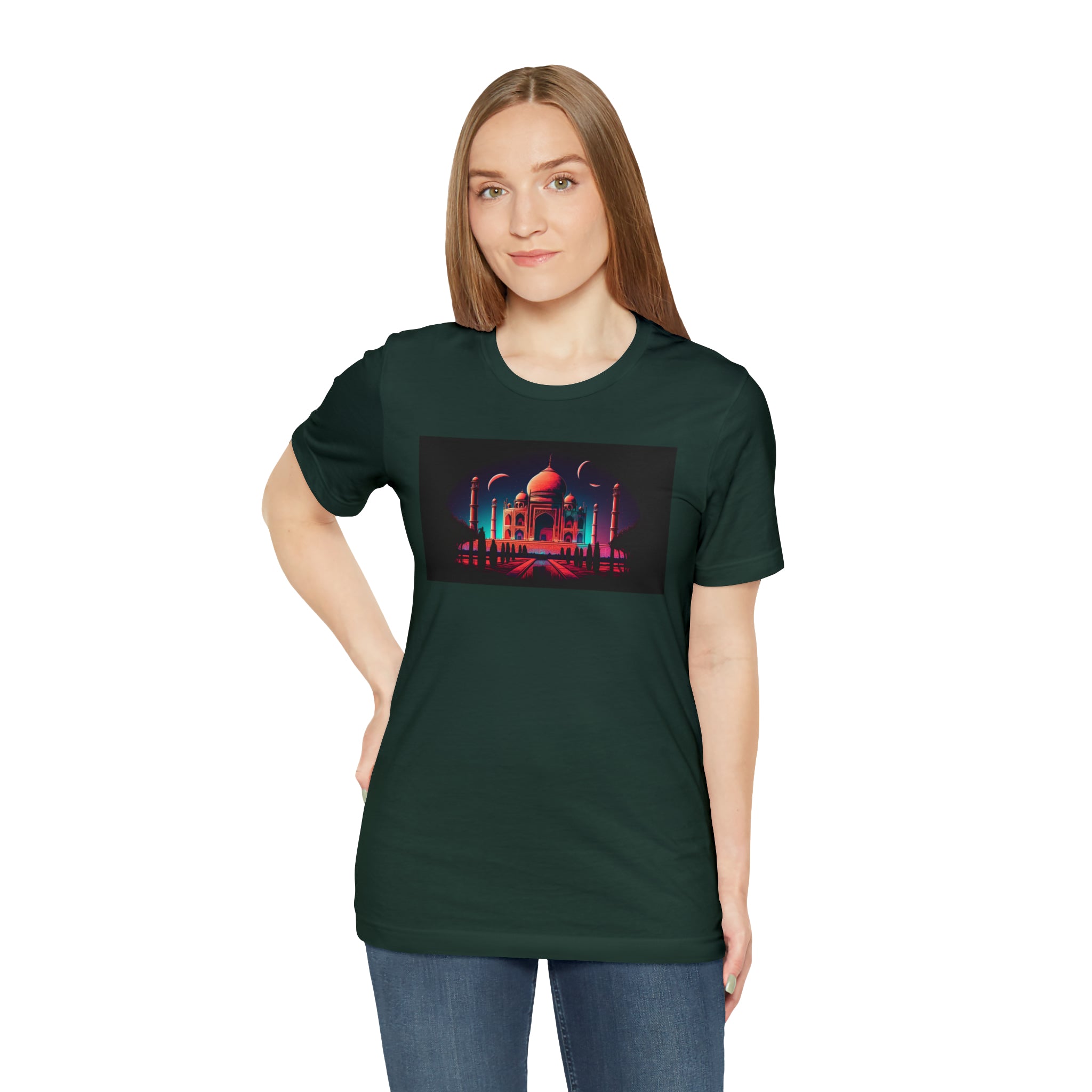 Unisex Jersey Short Sleeve Tee - Taj Mahal, Agra, India