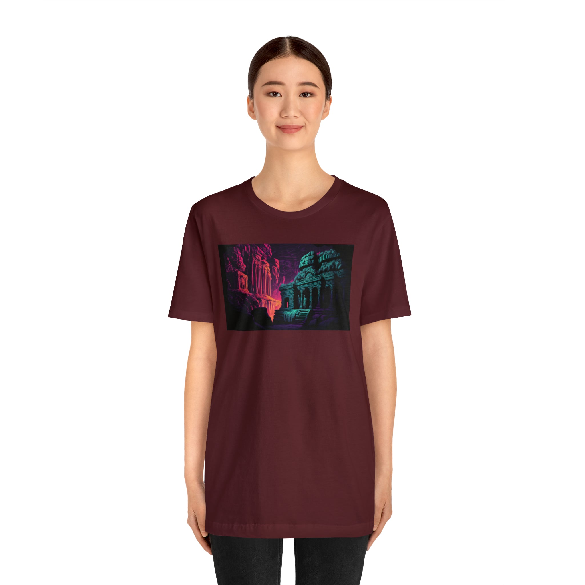 Unisex Jersey Short Sleeve Tee - Ellora Caves, India