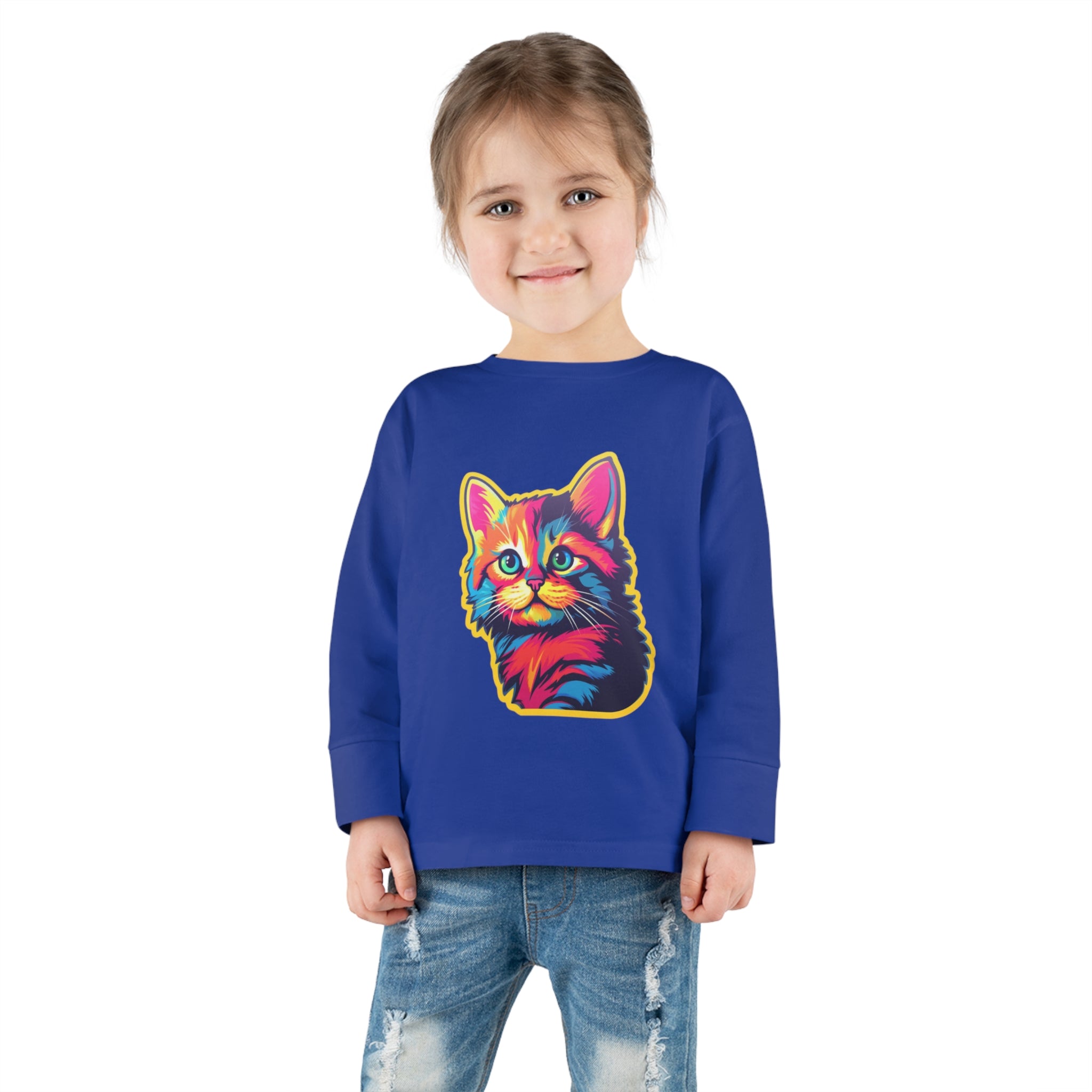 Toddler Long Sleeve Tee - Kittens 04