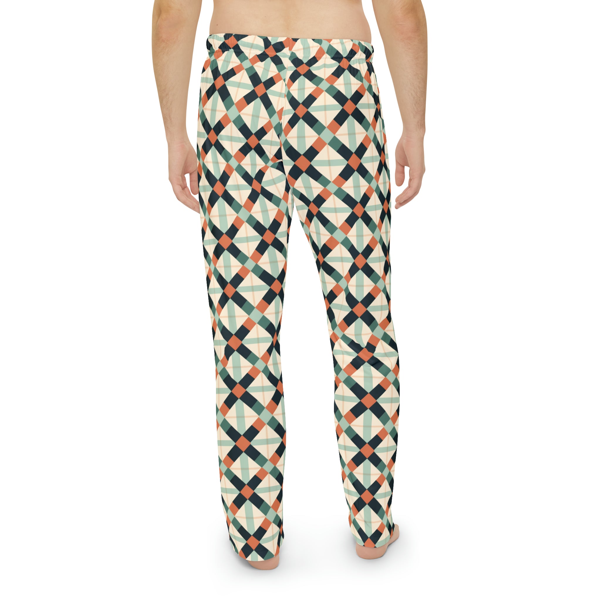 Men's Pajama Pants (AOP) - Seamless Checkered Designs 07