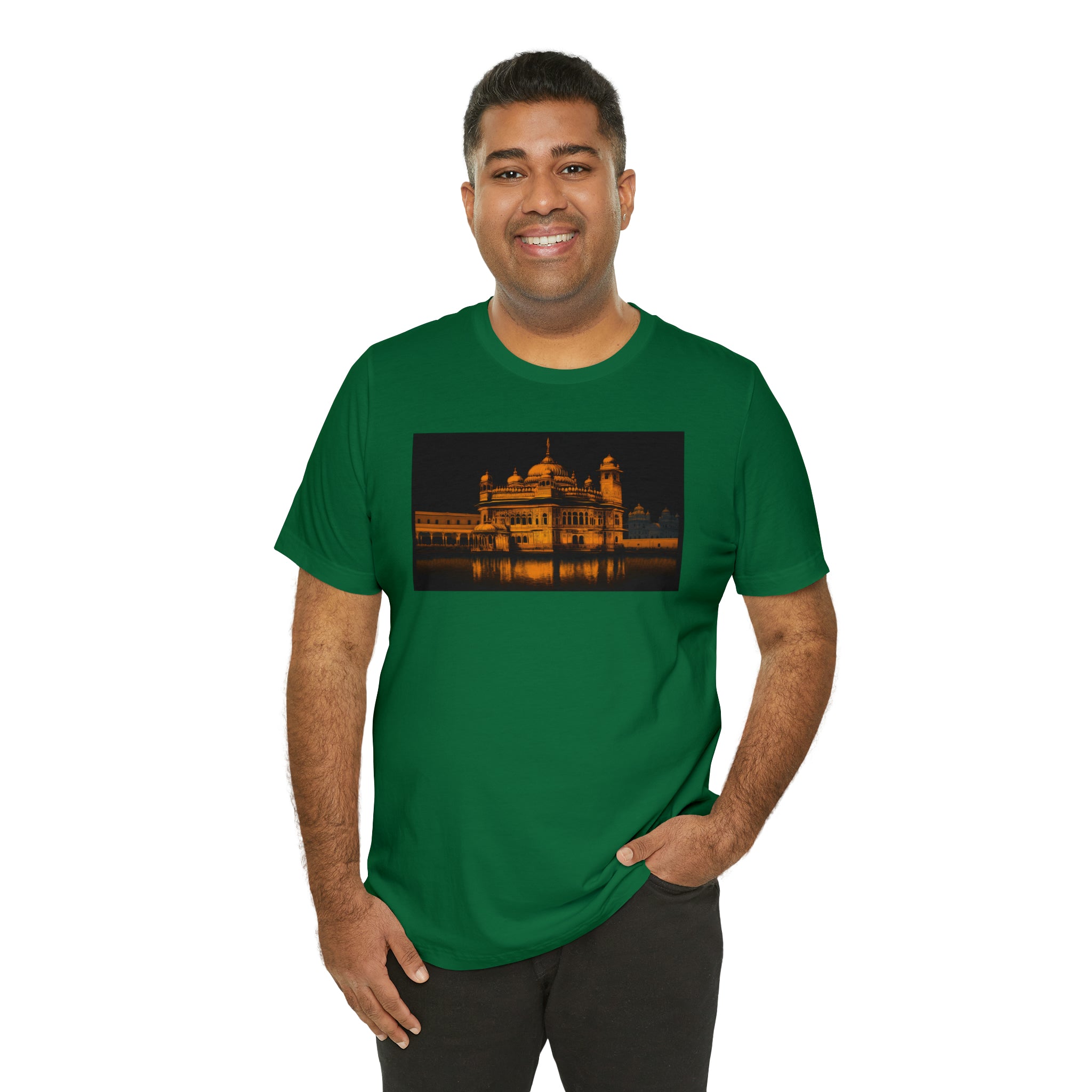 Unisex Jersey Short Sleeve Tee - Golden Temple, India