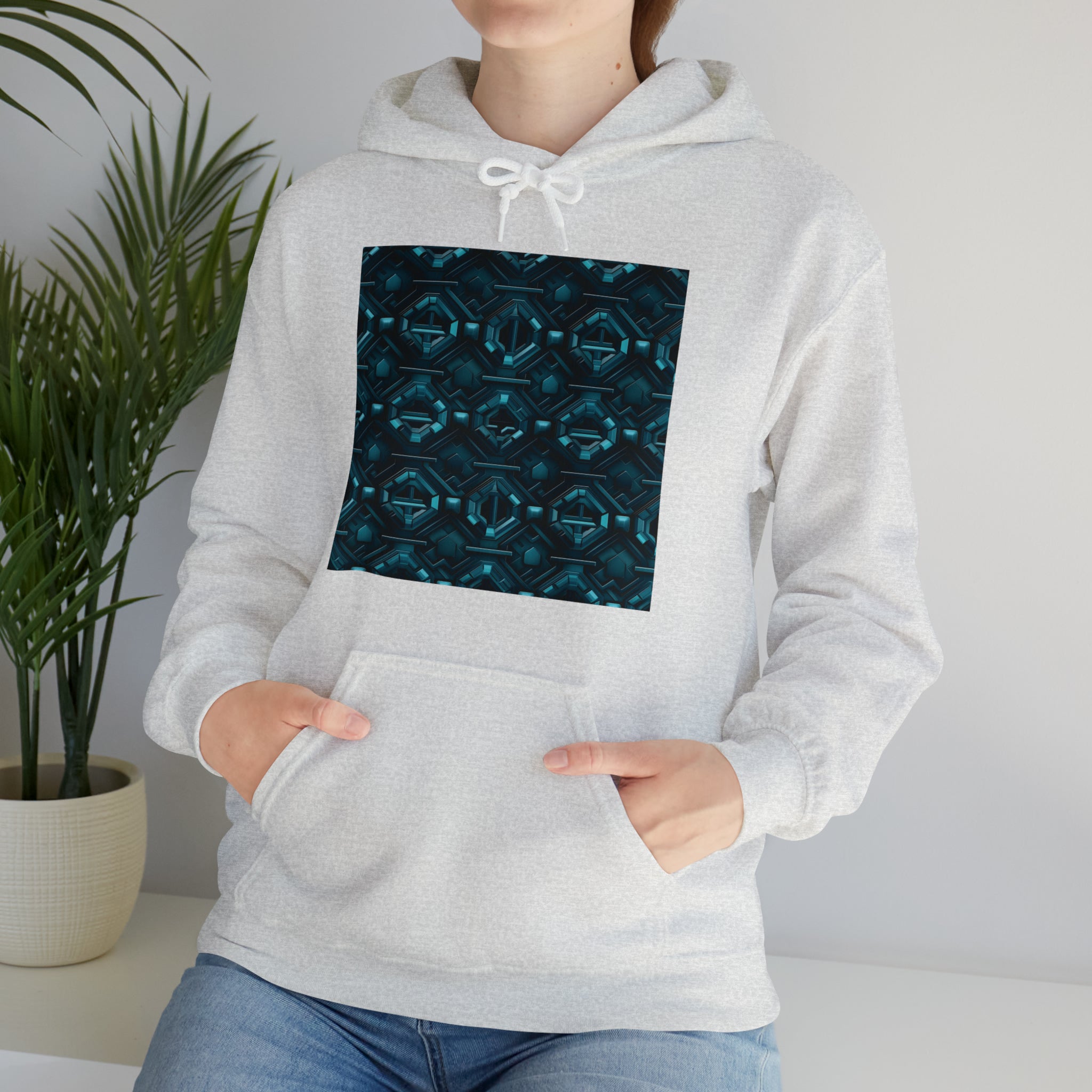 Unisex Heavy Blend™ Hooded Sweatshirt - Abstract Neon Designs 08