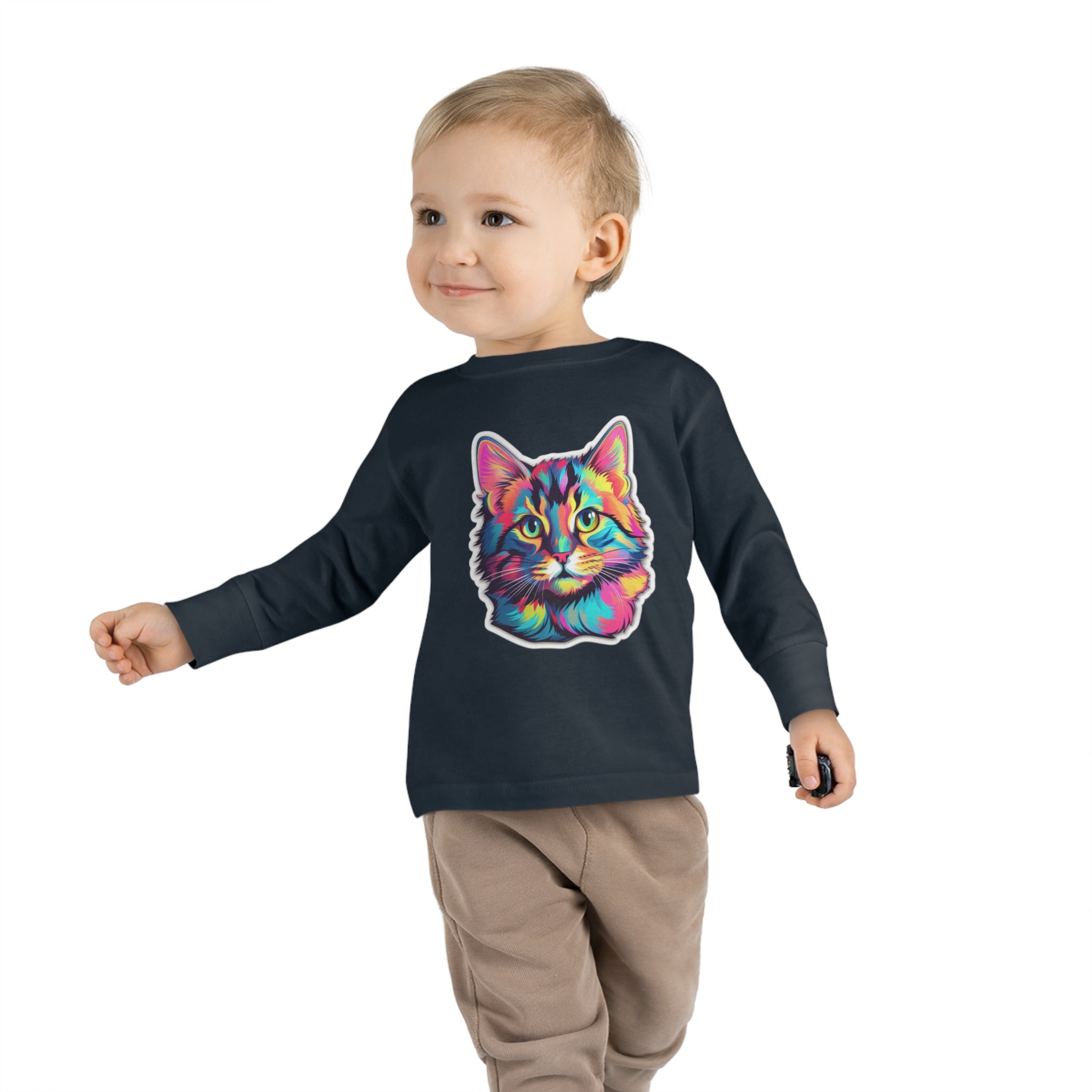 Toddler Long Sleeve Tee - Kittens 08