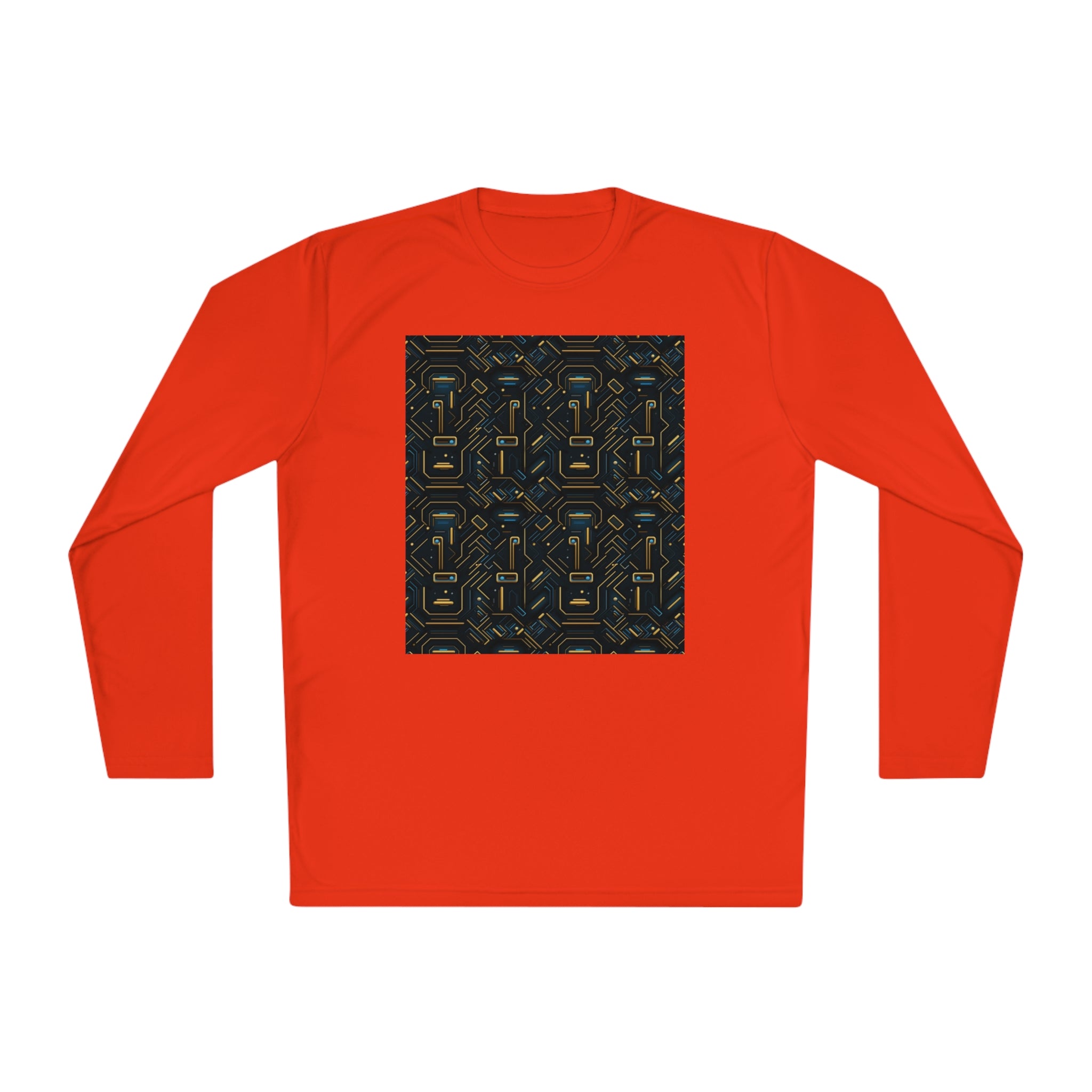 Unisex Lightweight Long Sleeve Tee (AOP) - Abstract Designs 07