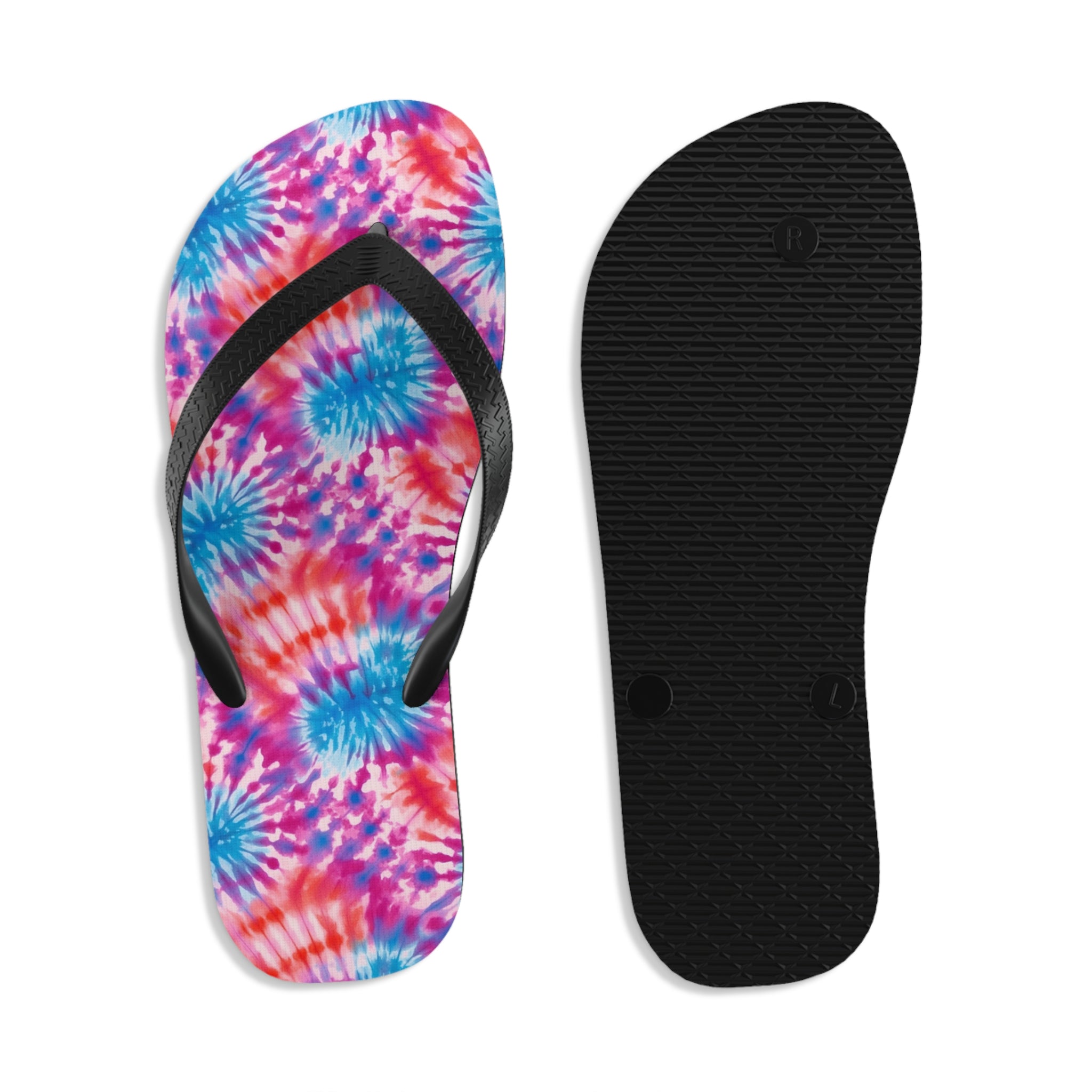 Unisex Flip-Flops (AOP) - Tie Dye Designs 04