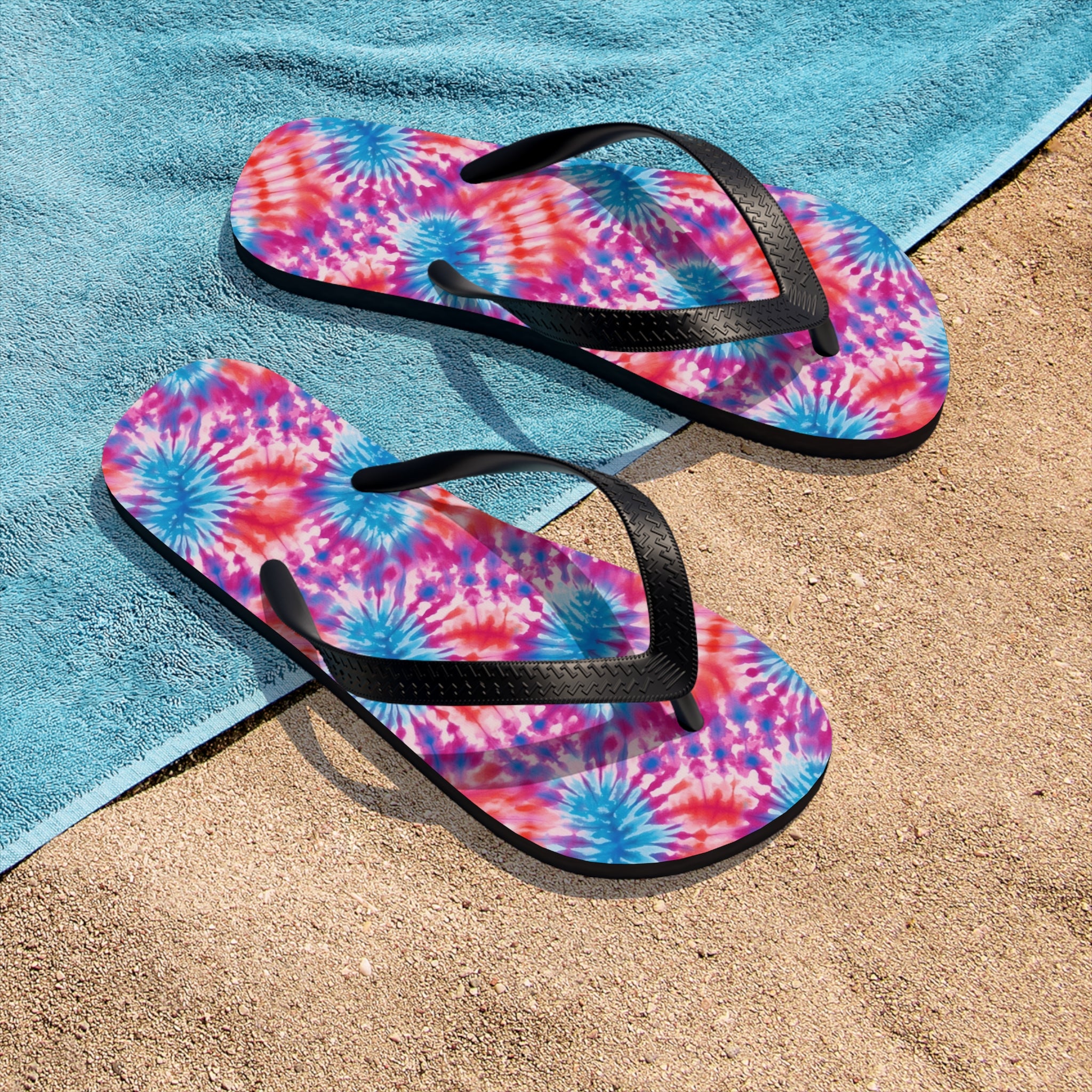 Unisex Flip-Flops (AOP) - Tie Dye Designs 04