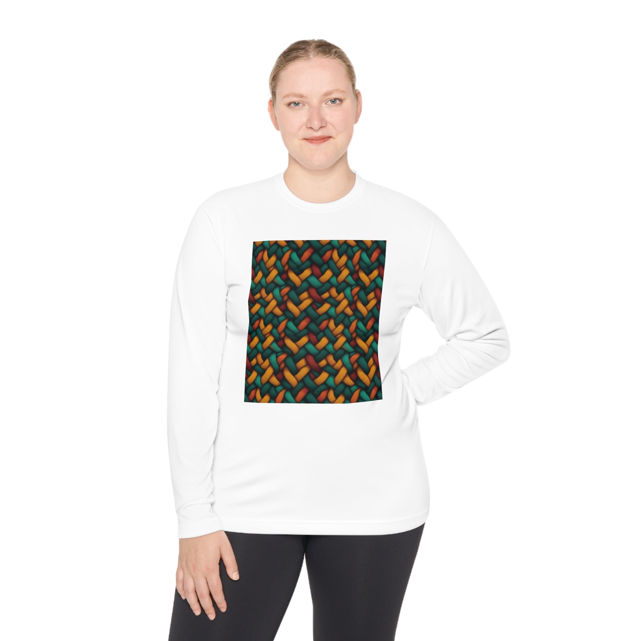 Unisex Lightweight Long Sleeve Tee (AOP) - Abstract Designs 12