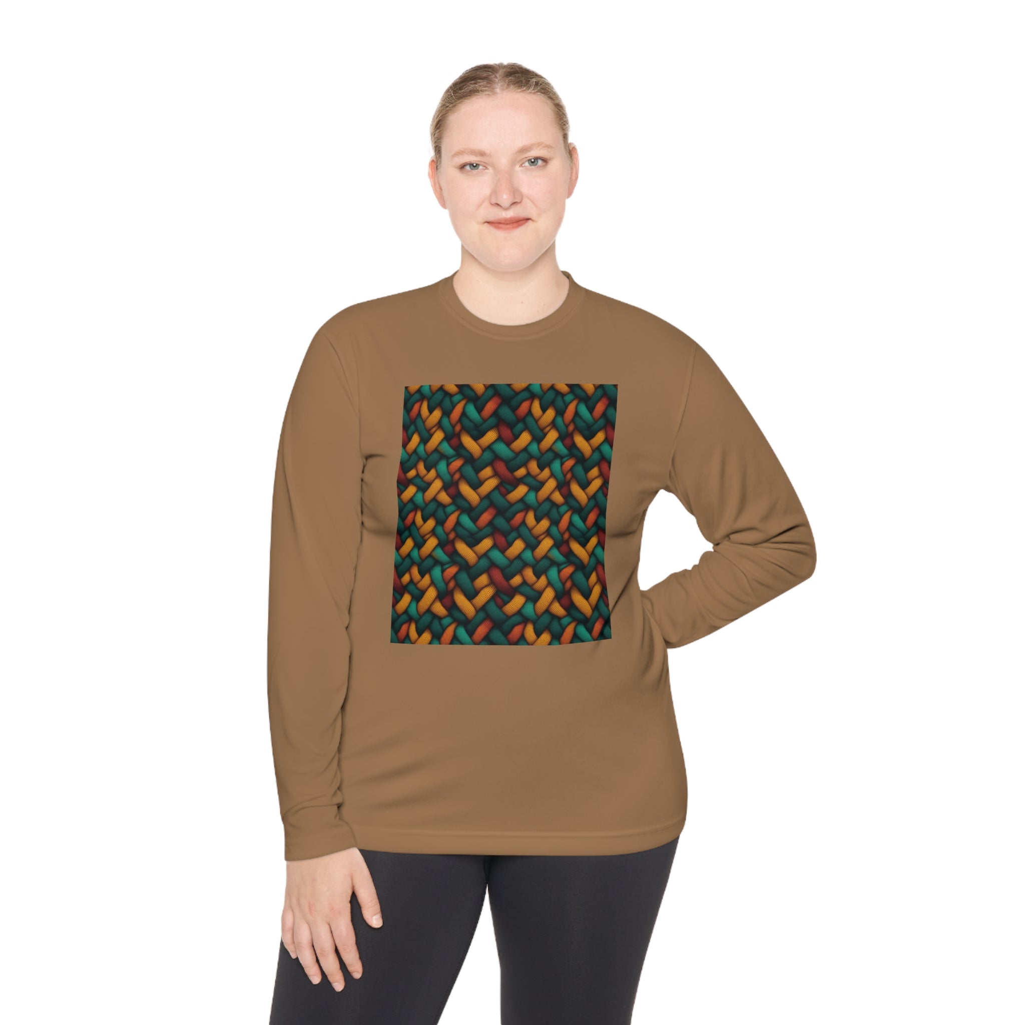 Unisex Lightweight Long Sleeve Tee (AOP) - Abstract Designs 12