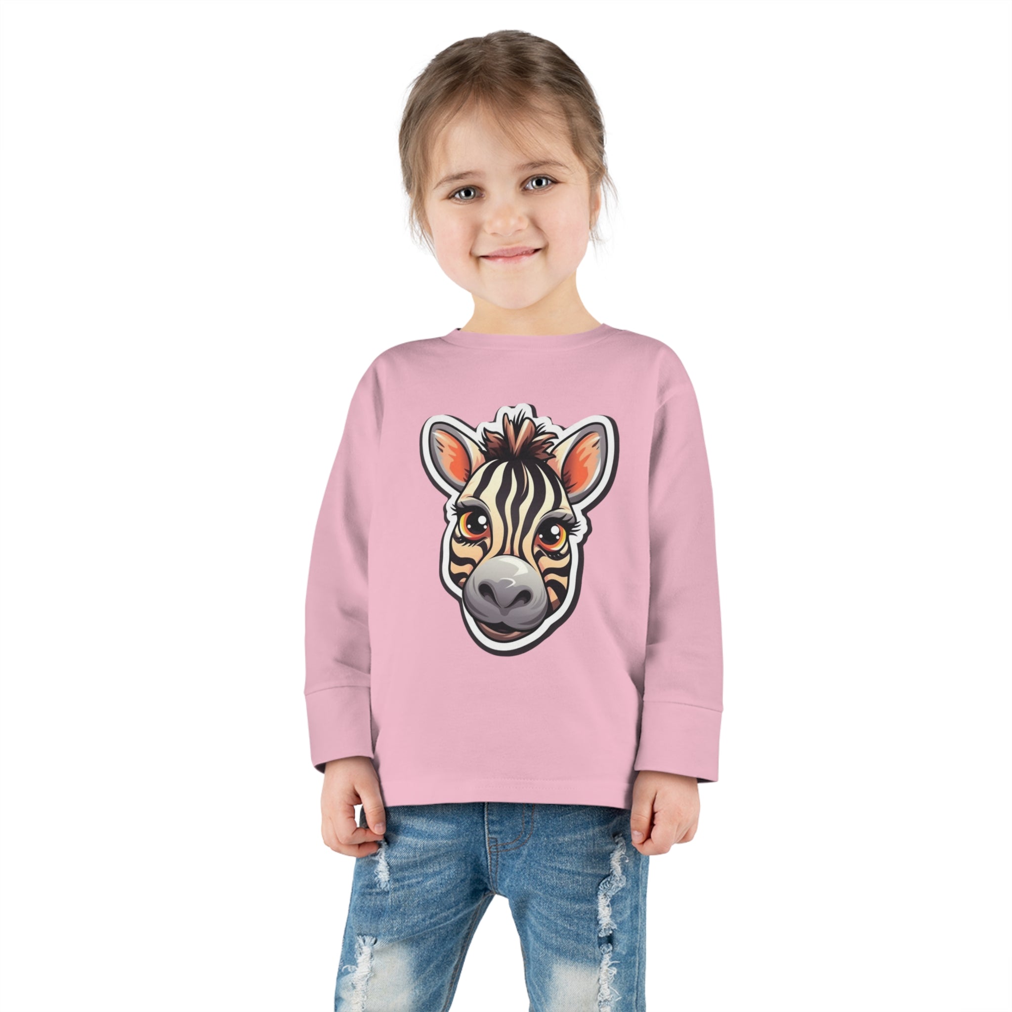 Toddler Long Sleeve Tee - Zebra Foal