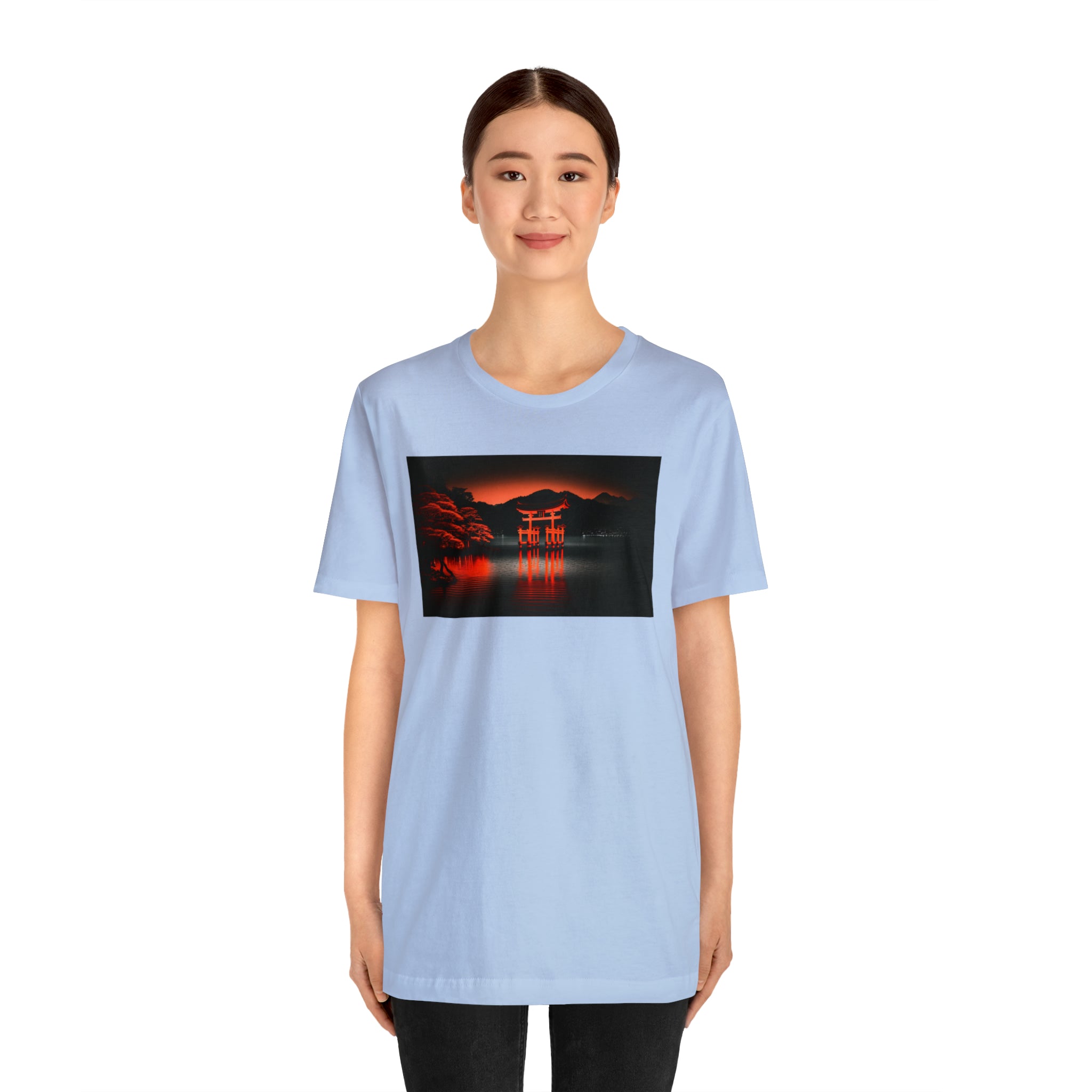 Unisex Jersey Short Sleeve Tee - Itsukushima Shrine, Japan