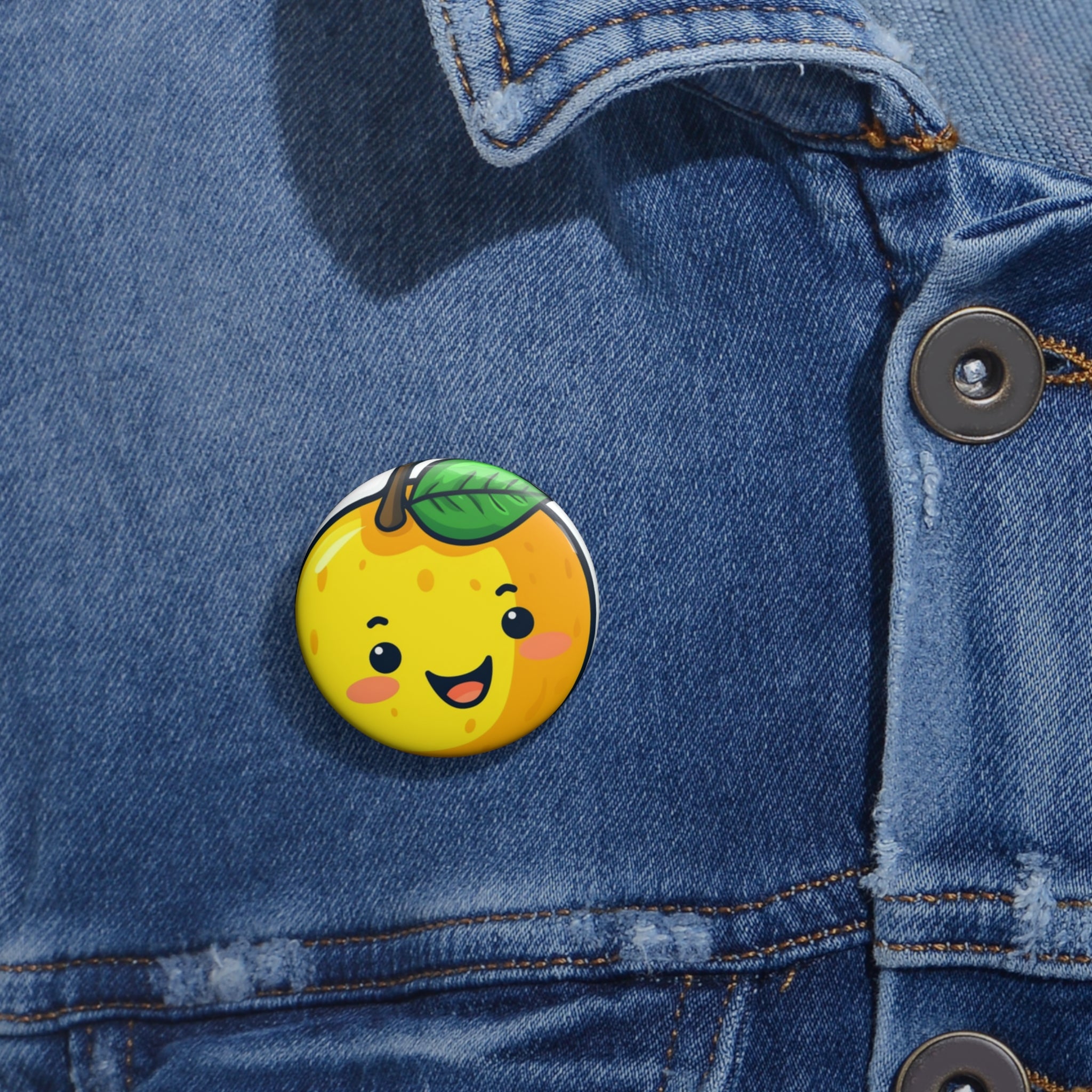 Custom Pin Buttons - Mango