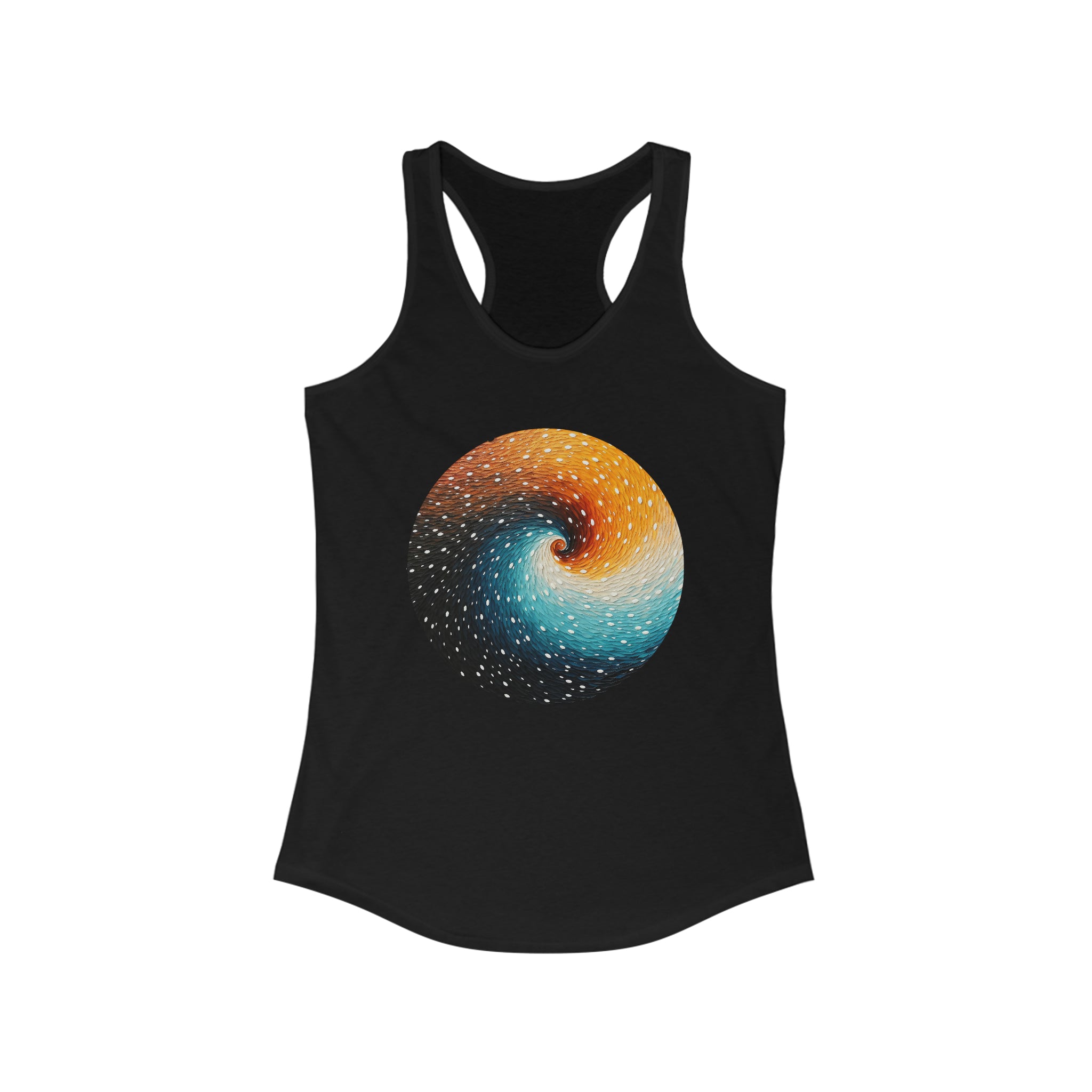 Women's Ideal Racerback Tank - Pointillism Designs 10