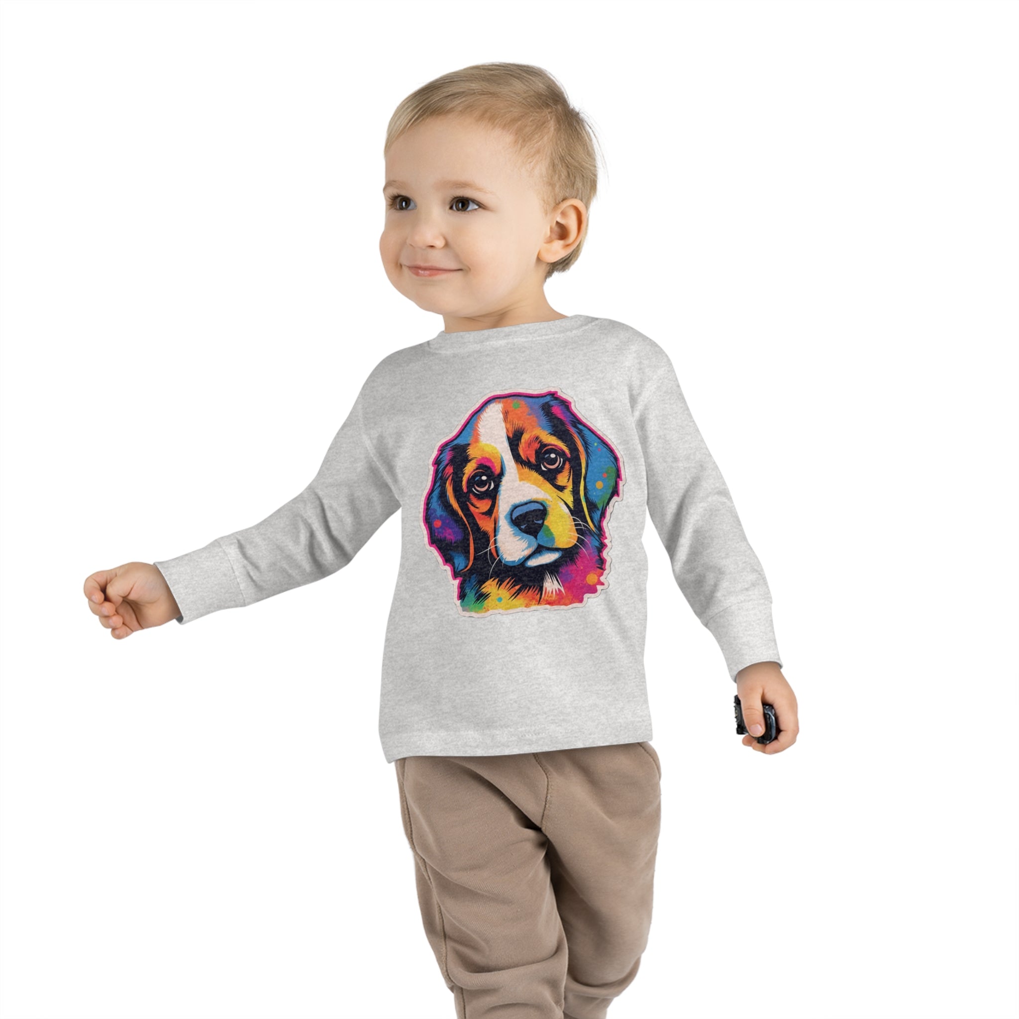 Toddler Long Sleeve Tee - Puppies 01