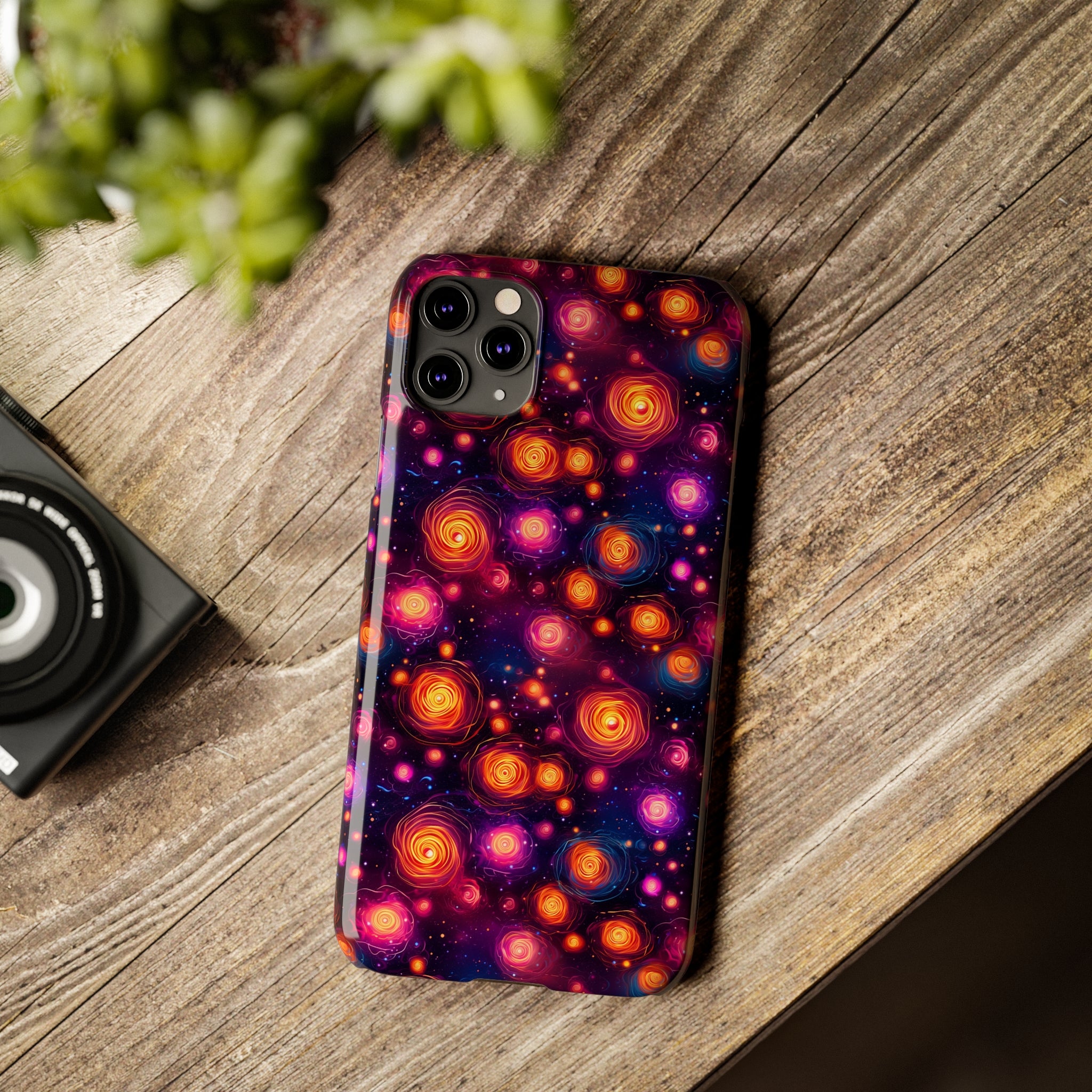 Slim Phone Cases (AOP) - Seamless Fantasy Galaxies 11