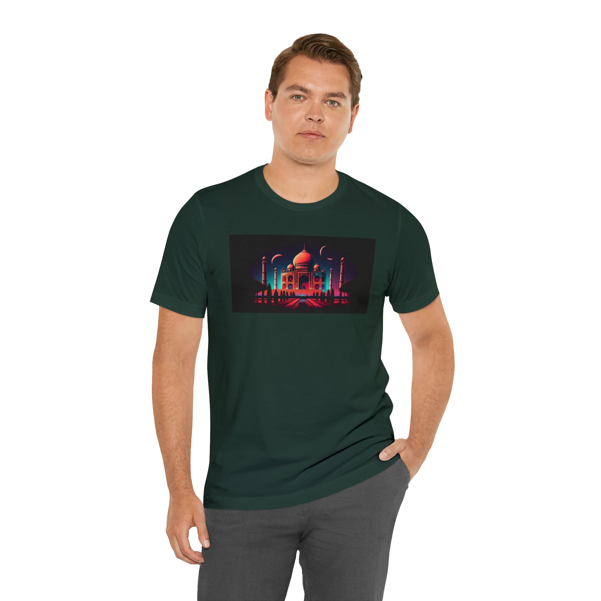 Unisex Jersey Short Sleeve Tee - Taj Mahal, Agra, India