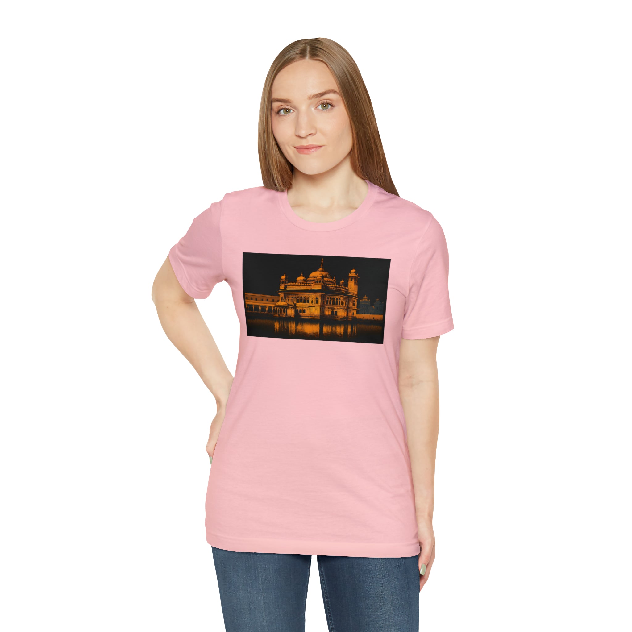 Unisex Jersey Short Sleeve Tee - Golden Temple, India