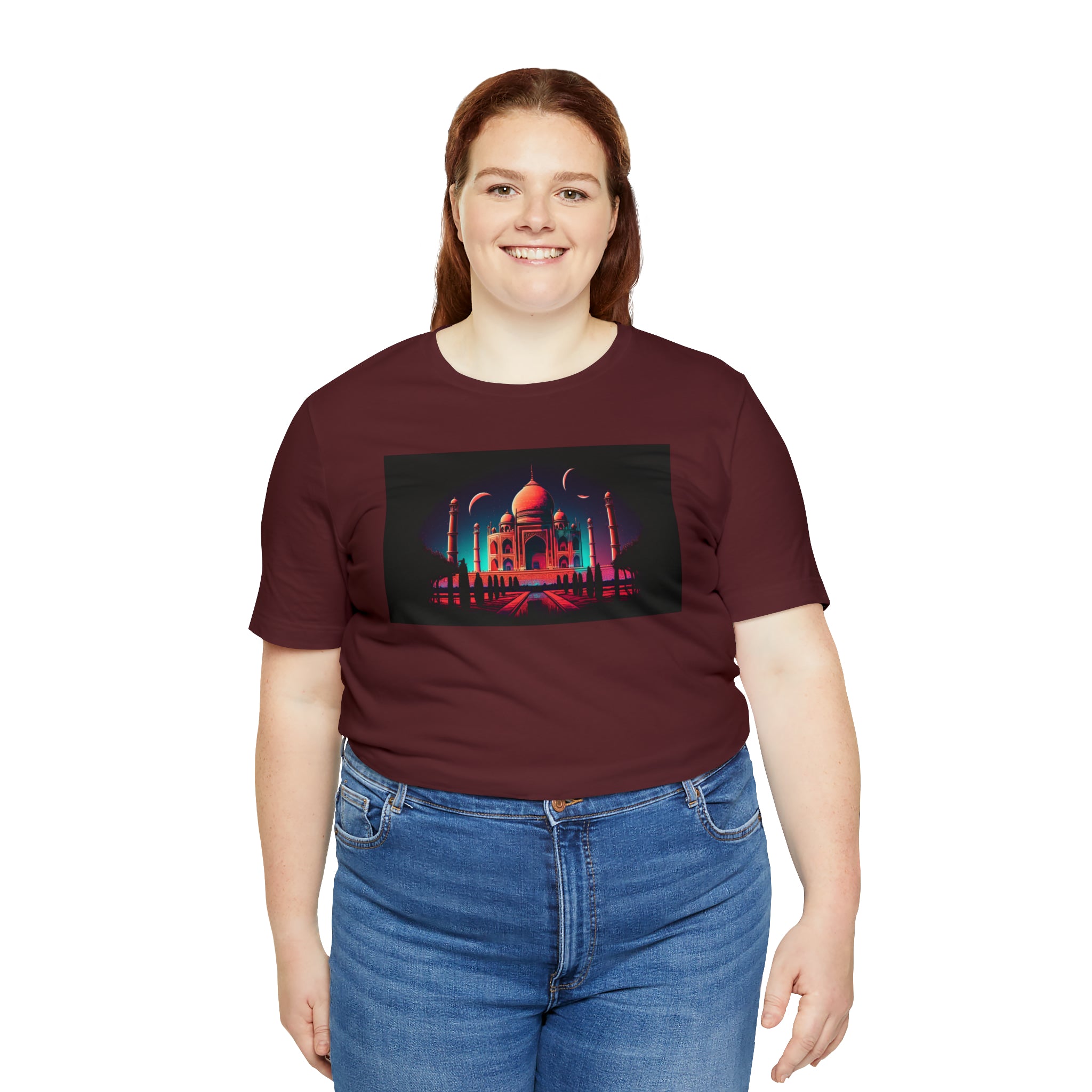 Unisex Jersey Short Sleeve Tee - Taj Mahal, Agra, India