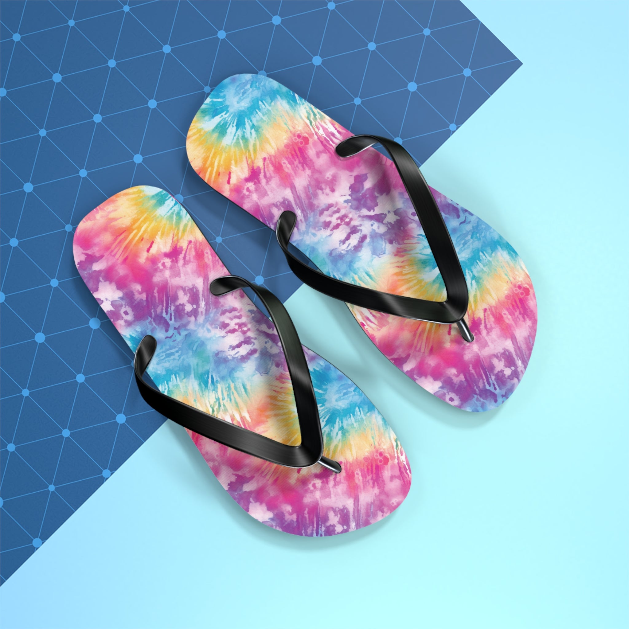 Flip Flops (AOP) - Tie Dye Designs 04