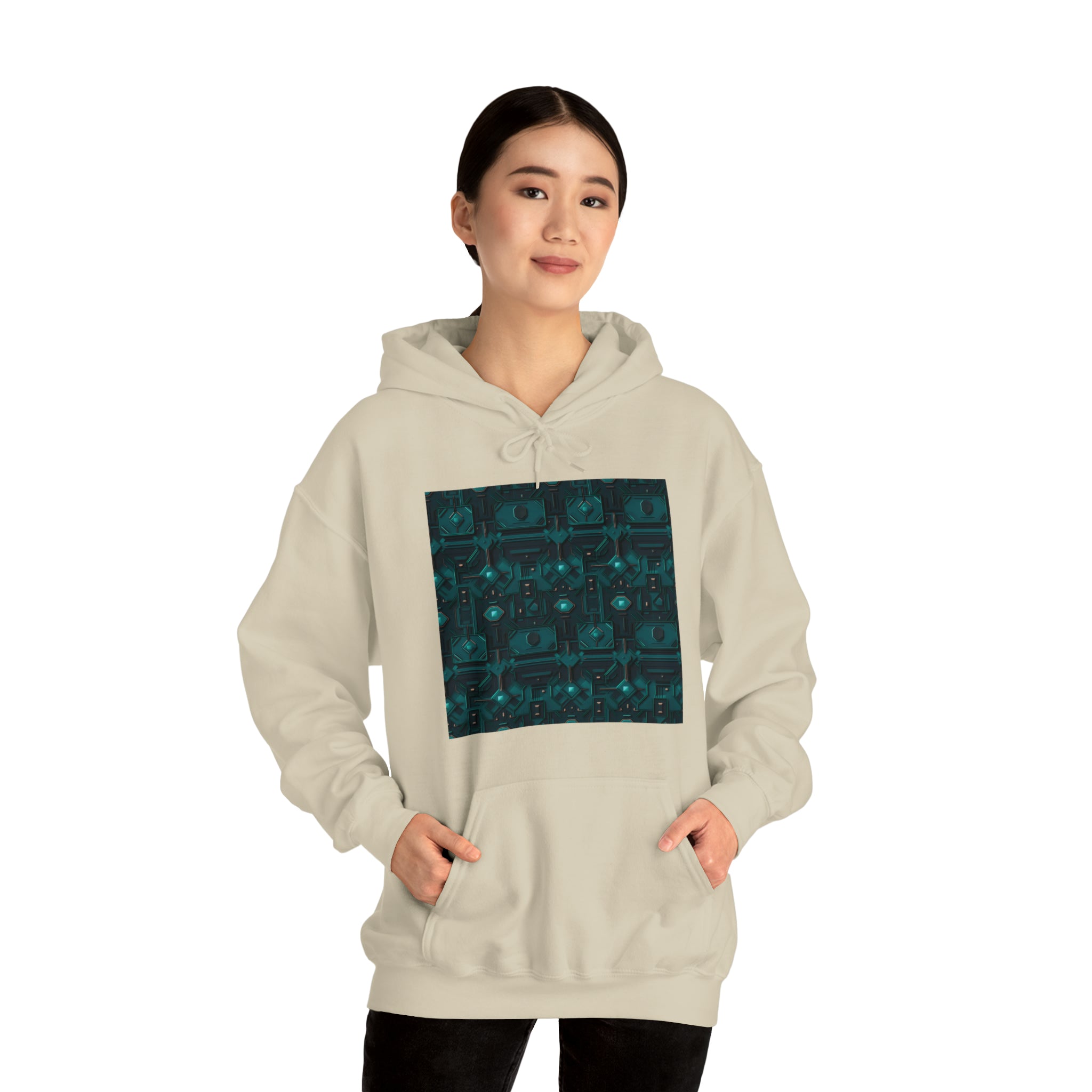 Unisex Heavy Blend™ Hooded Sweatshirt - Abstract Neon Designs 10