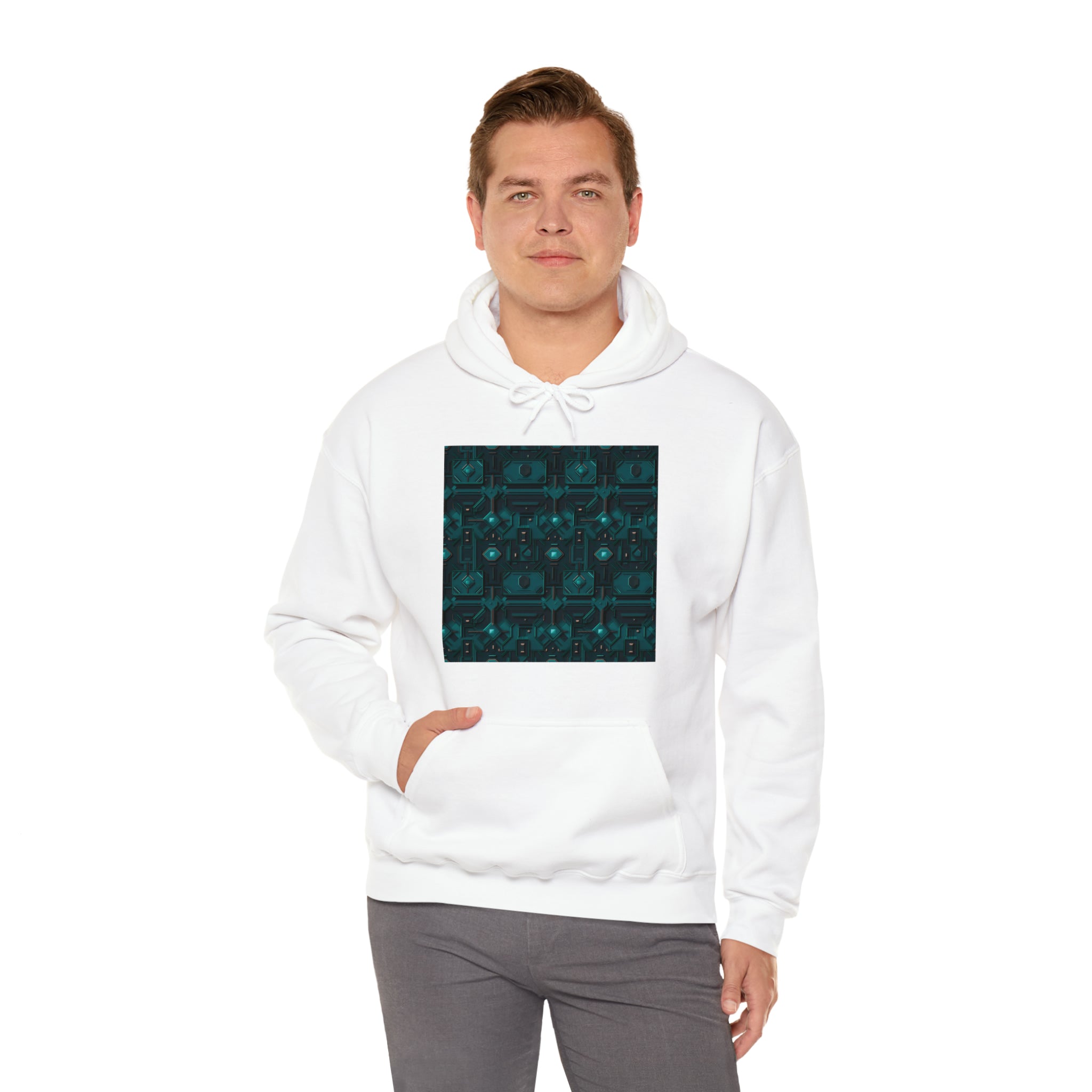 Unisex Heavy Blend™ Hooded Sweatshirt - Abstract Neon Designs 10