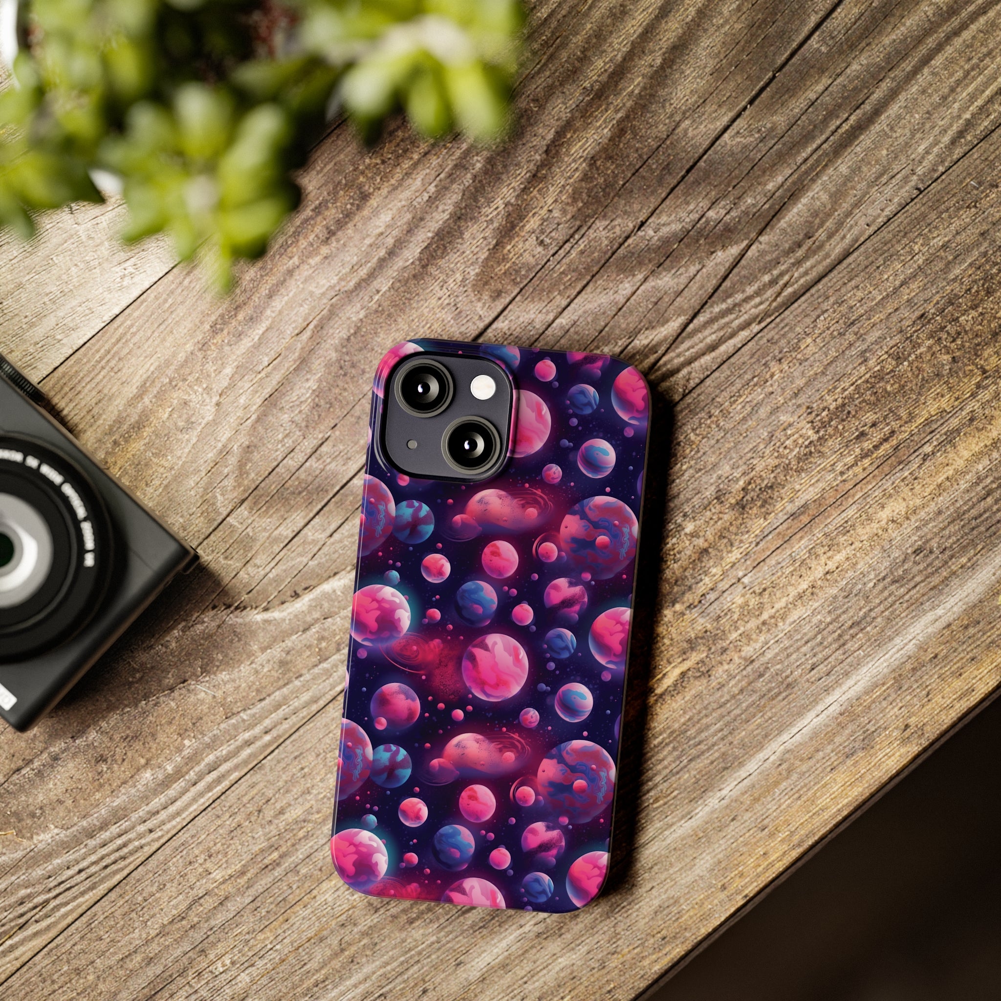 Slim Phone Cases (AOP) - Seamless Fantasy Galaxies 09