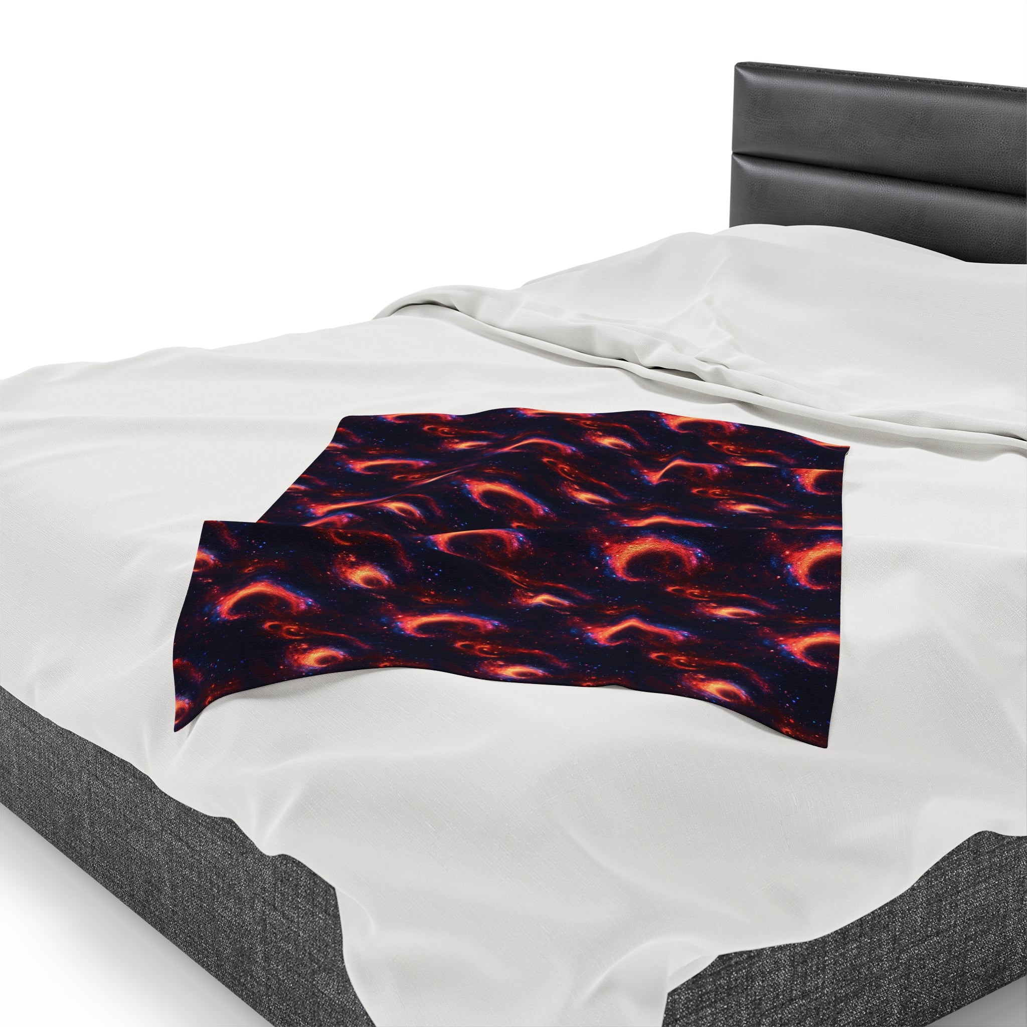 Velveteen Plush Blanket (AOP) - Fantasy Galaxies 10