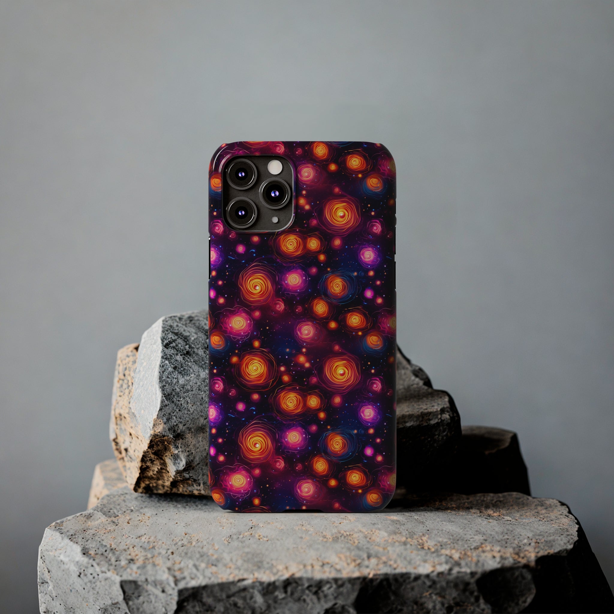 Slim Phone Cases (AOP) - Seamless Fantasy Galaxies 11