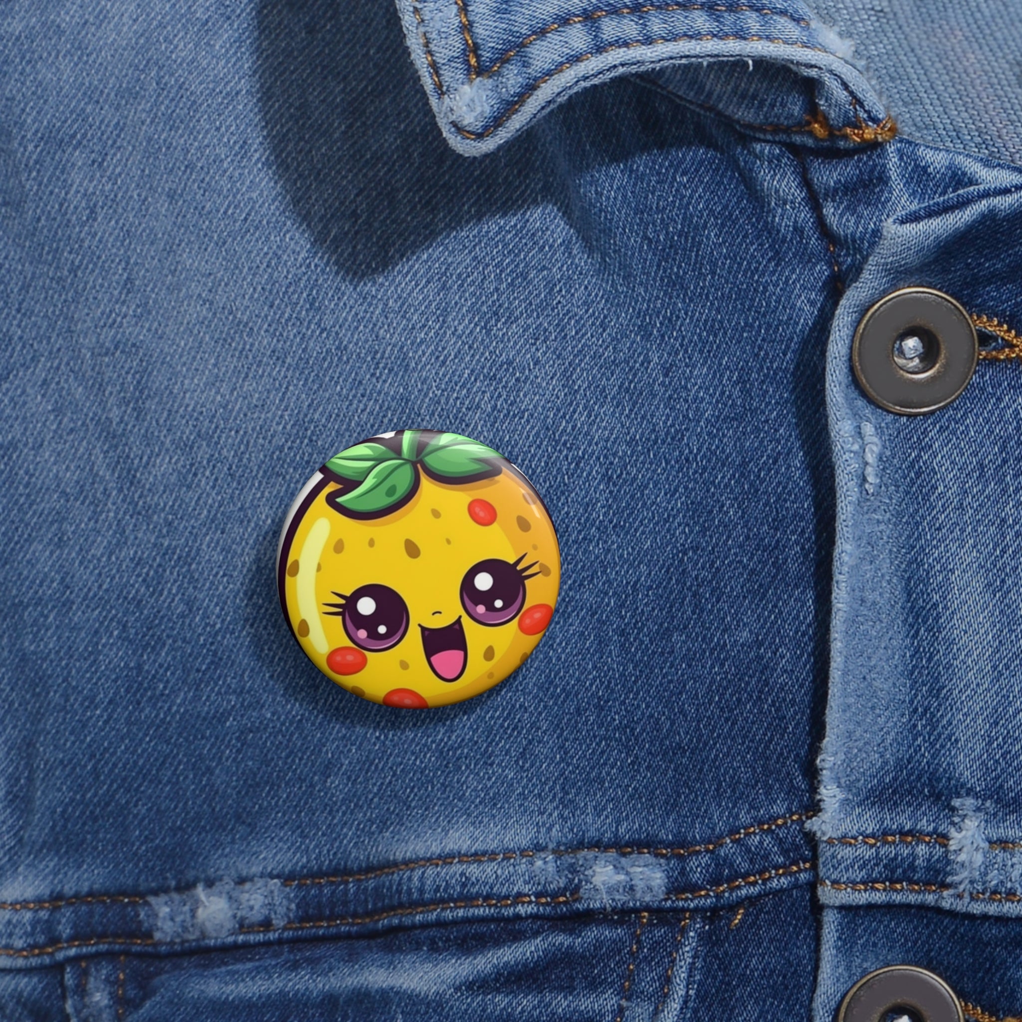 Custom Pin Buttons - Passion Fruit