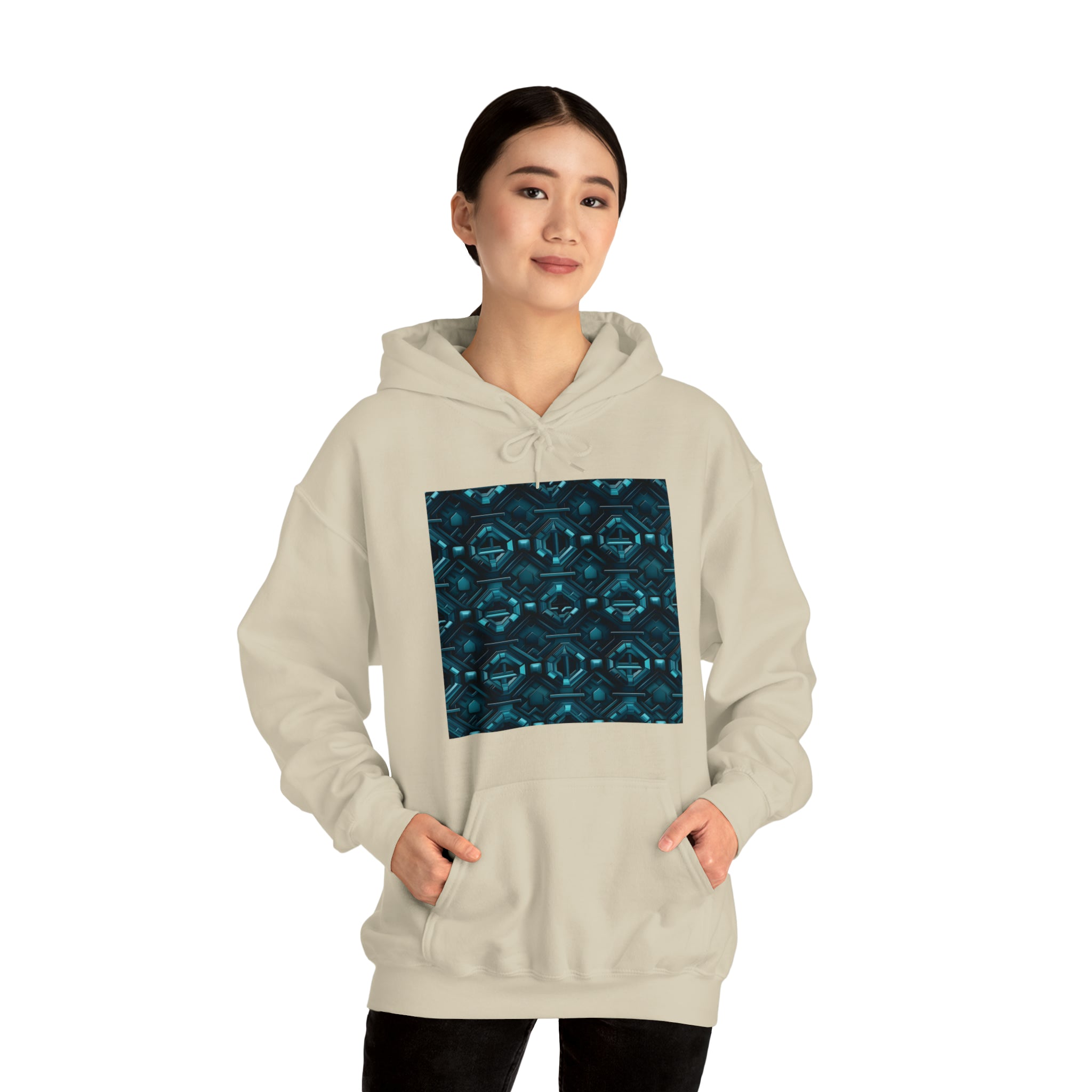 Unisex Heavy Blend™ Hooded Sweatshirt - Abstract Neon Designs 08