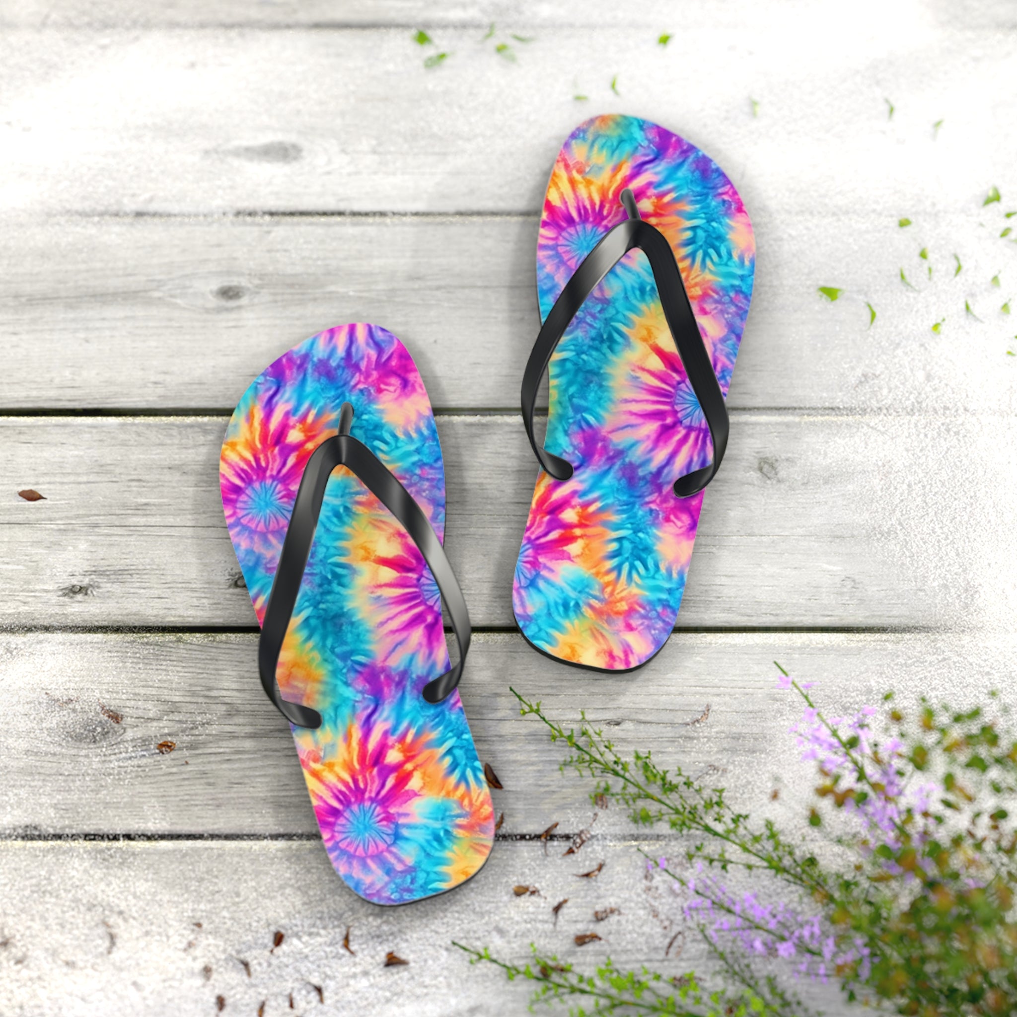 Flip Flops (AOP) - Tie Dye Designs 05