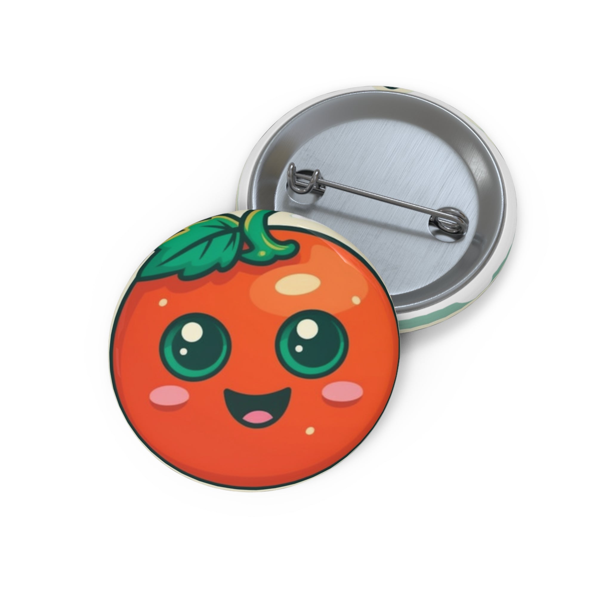 Custom Pin Buttons - Tomato