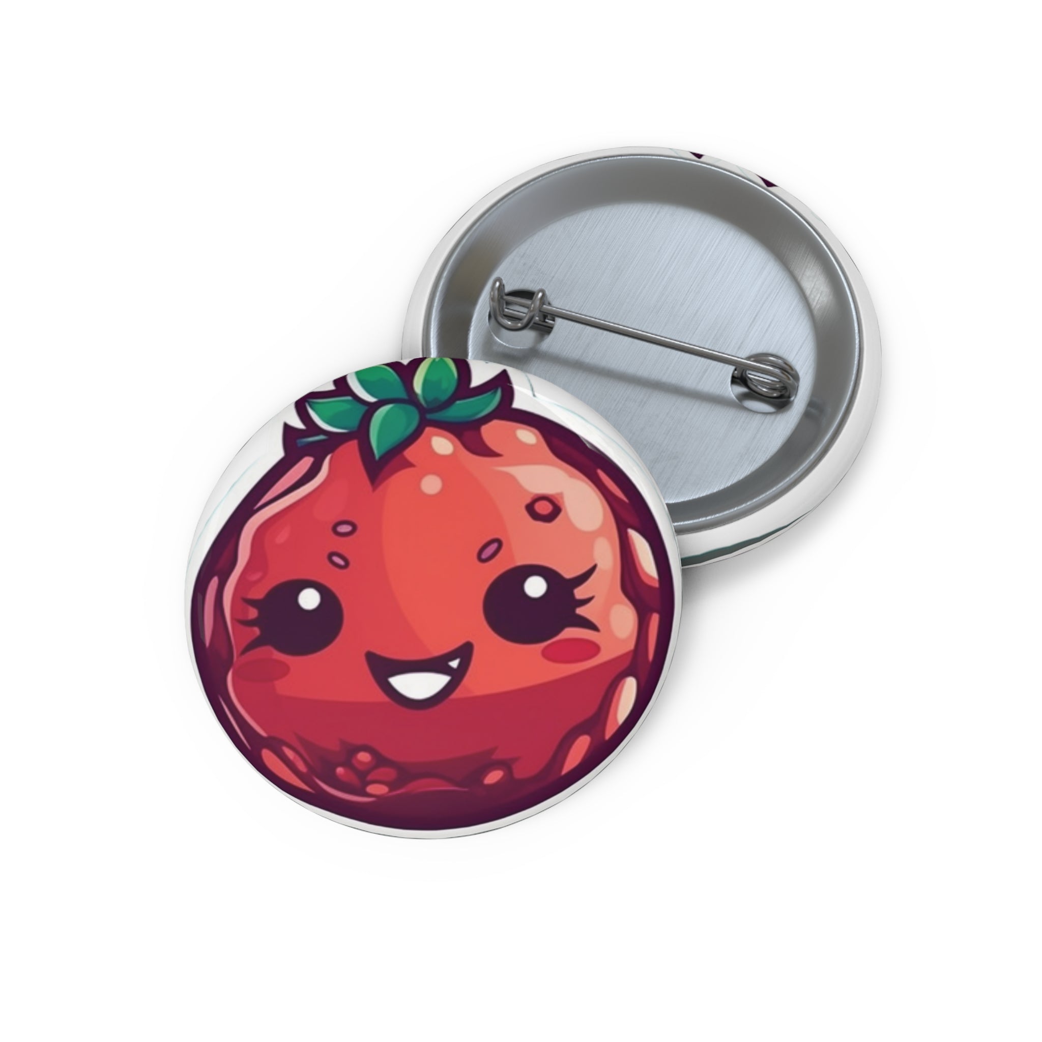 Custom Pin Buttons - Pomegranate