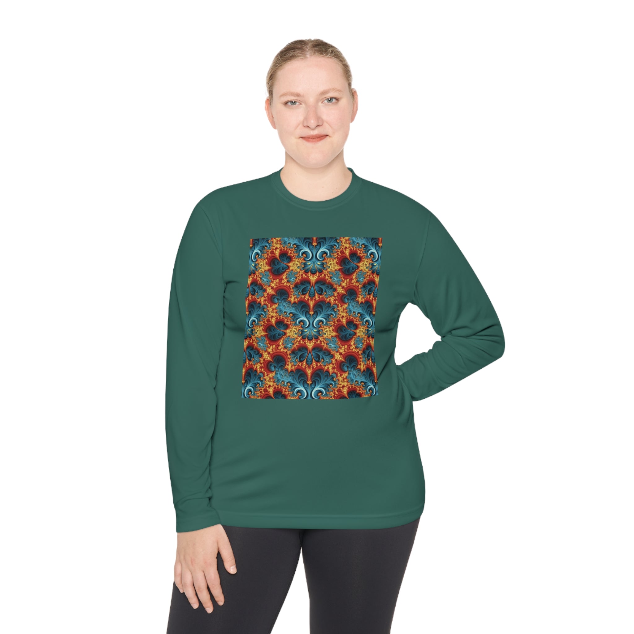 Unisex Lightweight Long Sleeve Tee (AOP) - Abstract Designs 01