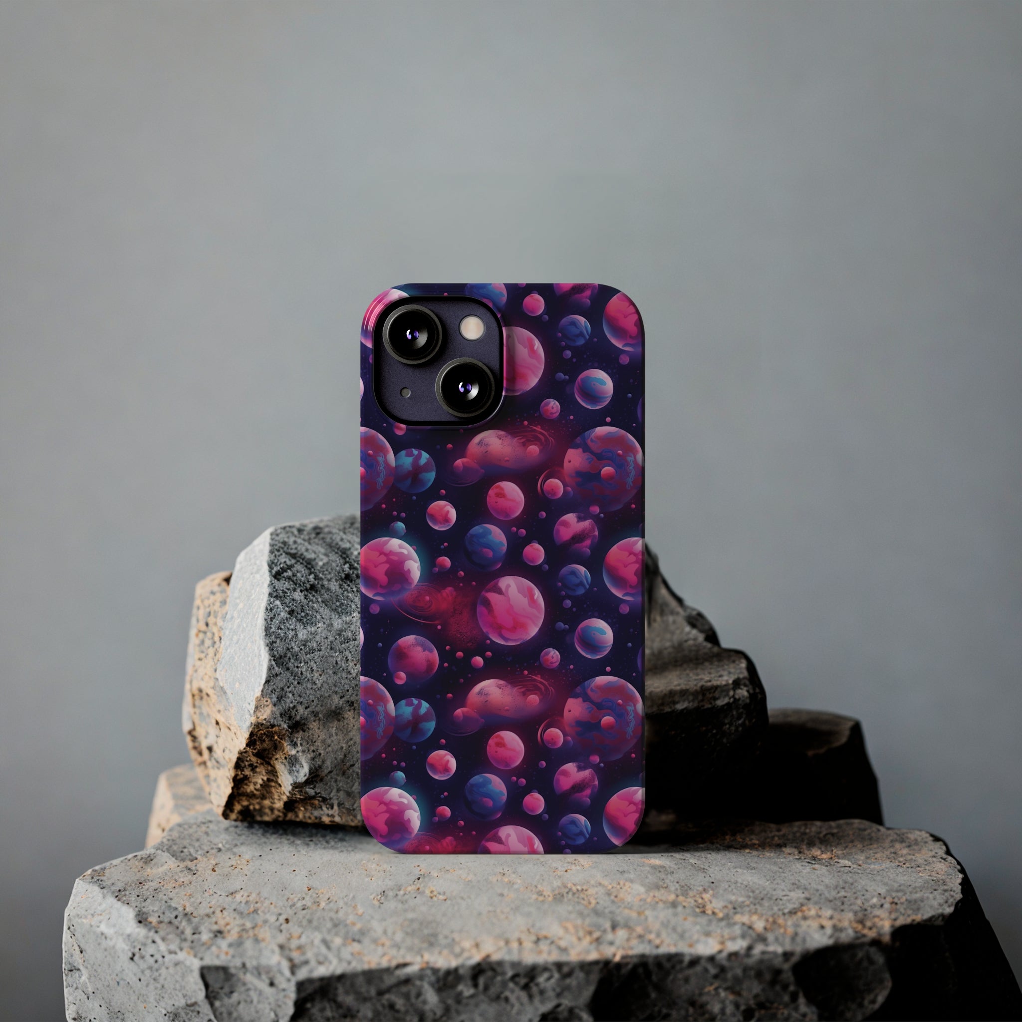 Slim Phone Cases (AOP) - Seamless Fantasy Galaxies 09