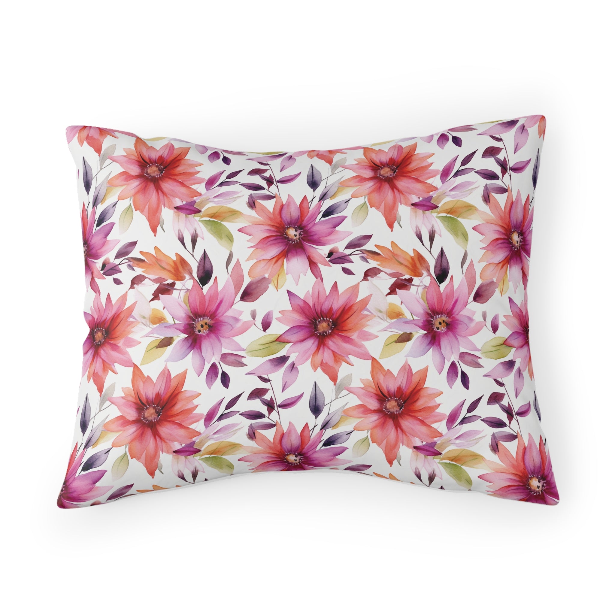 Pillow Sham (AOP) - Seamless Watercolor Designs 01