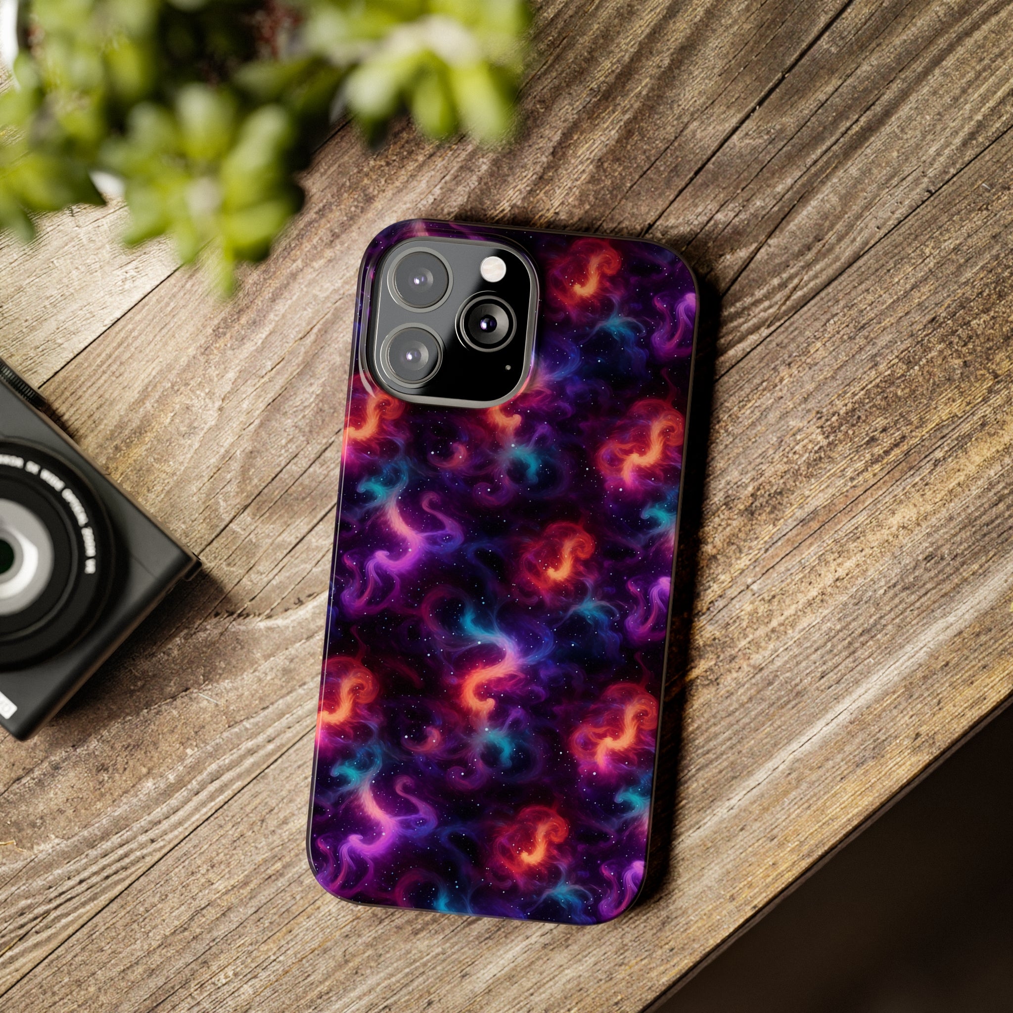 Slim Phone Cases (AOP) - Seamless Fantasy Galaxies 05