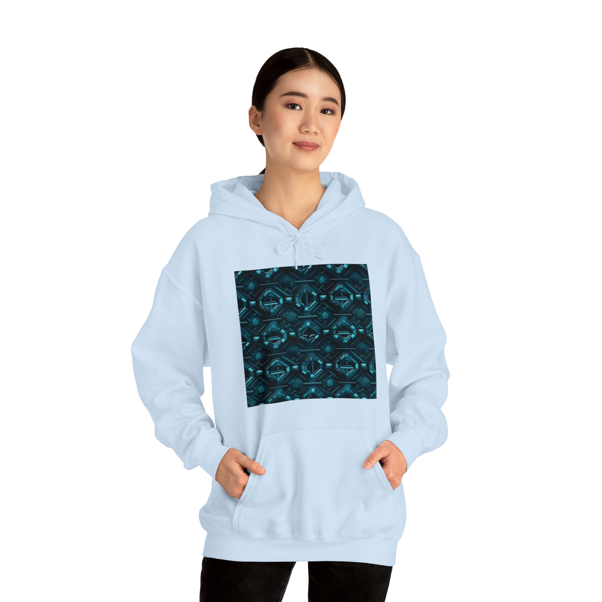 Unisex Heavy Blend™ Hooded Sweatshirt - Abstract Neon Designs 08