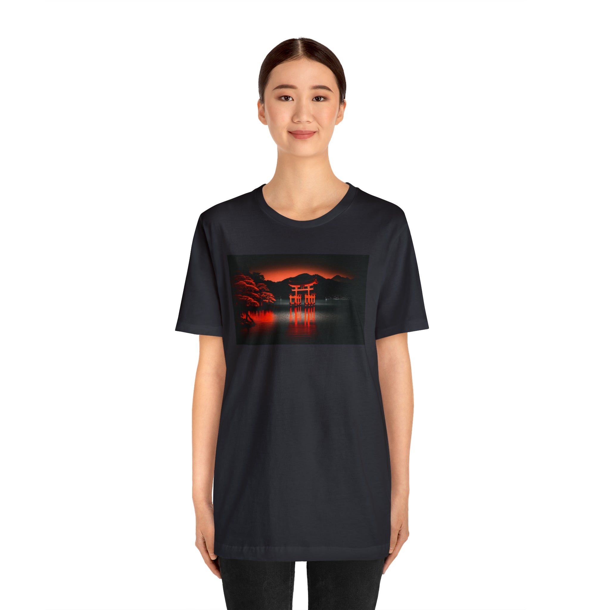 Unisex Jersey Short Sleeve Tee - Itsukushima Shrine, Japan