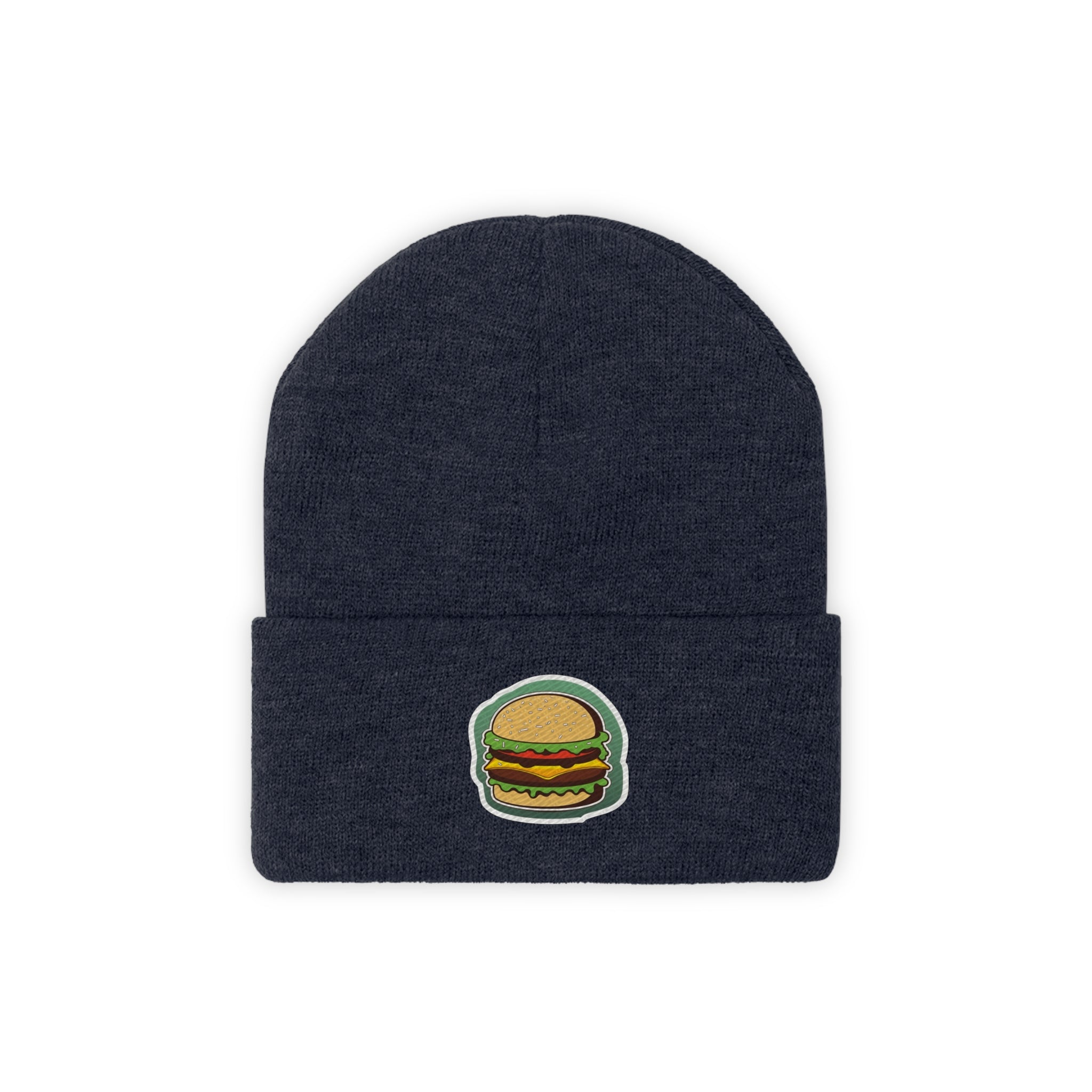 Knit Beanie - Burger Pop Art