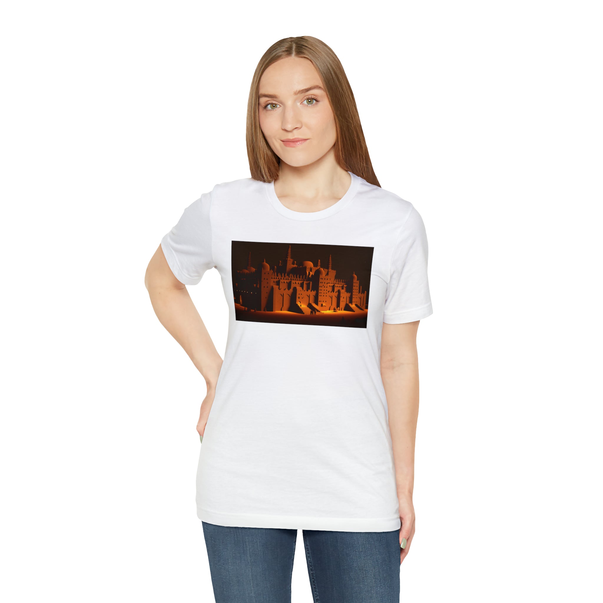 Unisex Jersey Short Sleeve Tee - Great Mosque of Djenné, Mali