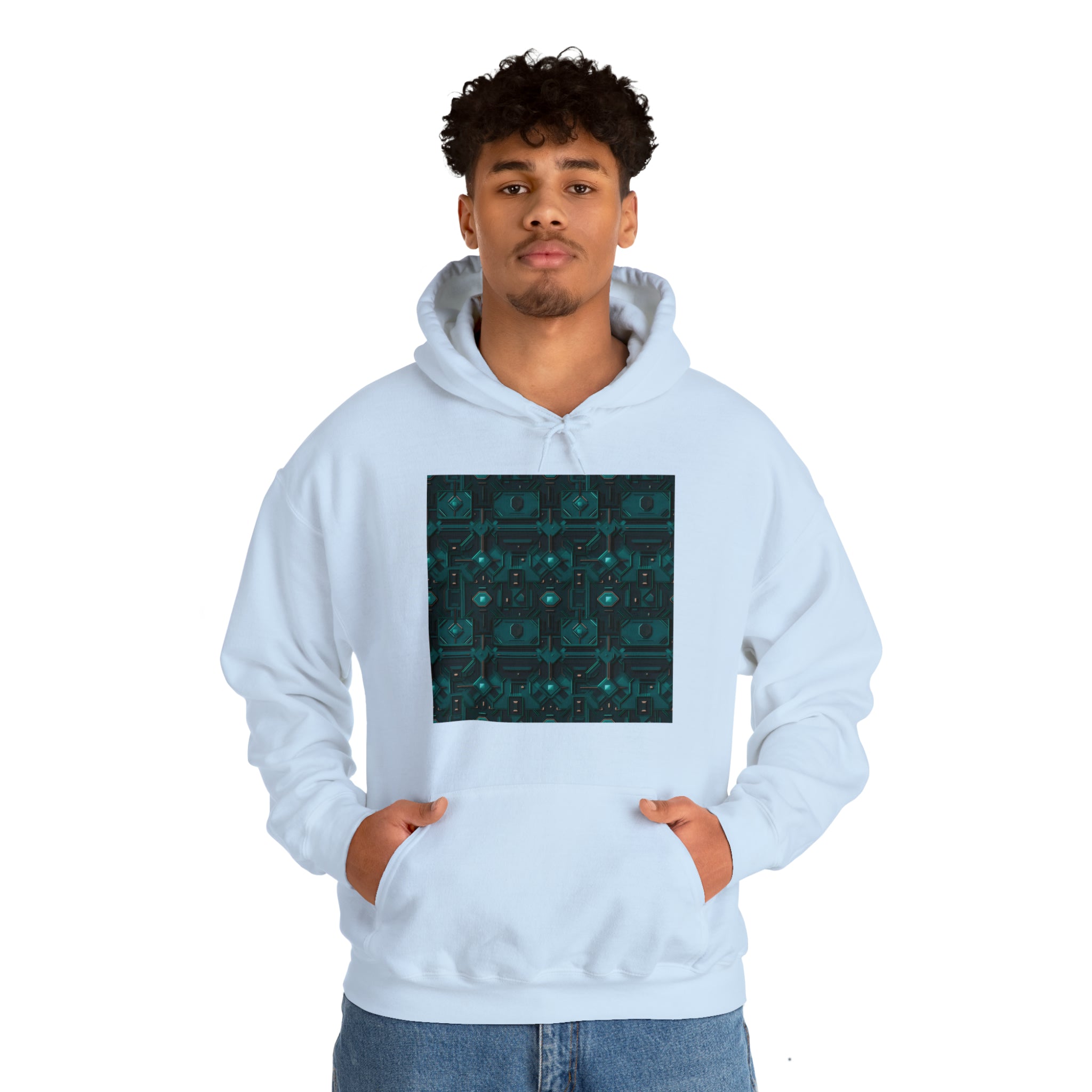 Unisex Heavy Blend™ Hooded Sweatshirt - Abstract Neon Designs 10